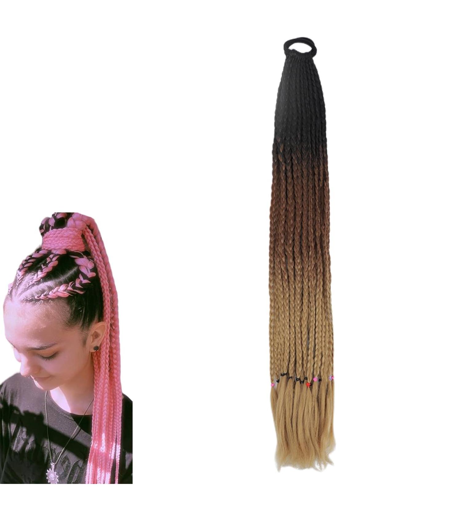 prinfantasy Crochet Braids Boho Braids Hair Braid Synthetic Braiding Hair Goddess Braids Crochet Hair for black women BZ222 GBBZ222 24 inch - Buy Online on GoSupps.com