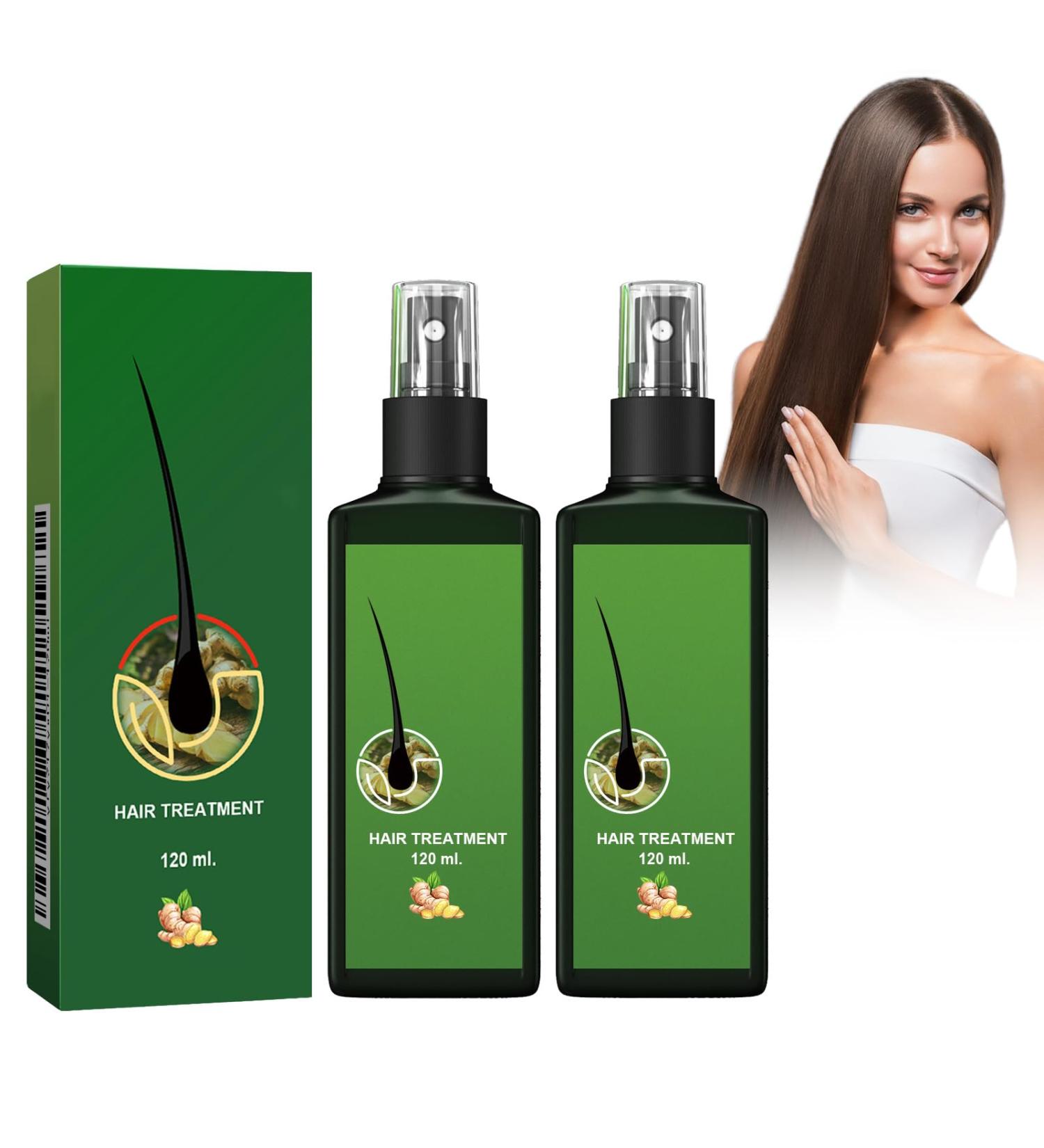 Shantou Yingji Nourishing Ginger Nourishing Spray Ginger Hair Growth Serum AntiHair Loss 2 Pieces x 120 ml - Buy Online on GoSupps.com