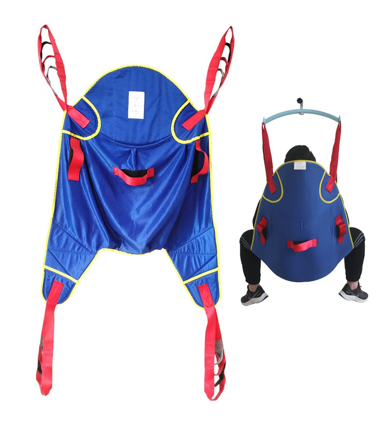 Patient Lifting Hoist Sling Transfer Belt Full Body Medical Aid Transfer Equipment with Head Support and Handle Patient Lift Sling Load-230kg - Buy Online on GoSupps.com