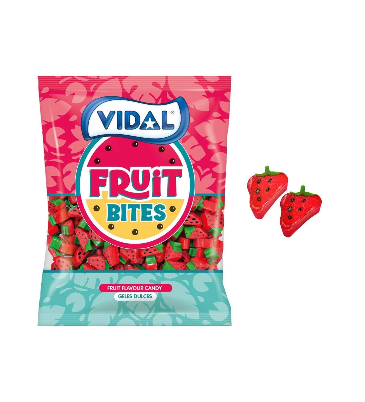 Vidal Gummy Candies Strawberry and Licorice Vidal bag of 1.5 kg Candy Fruits