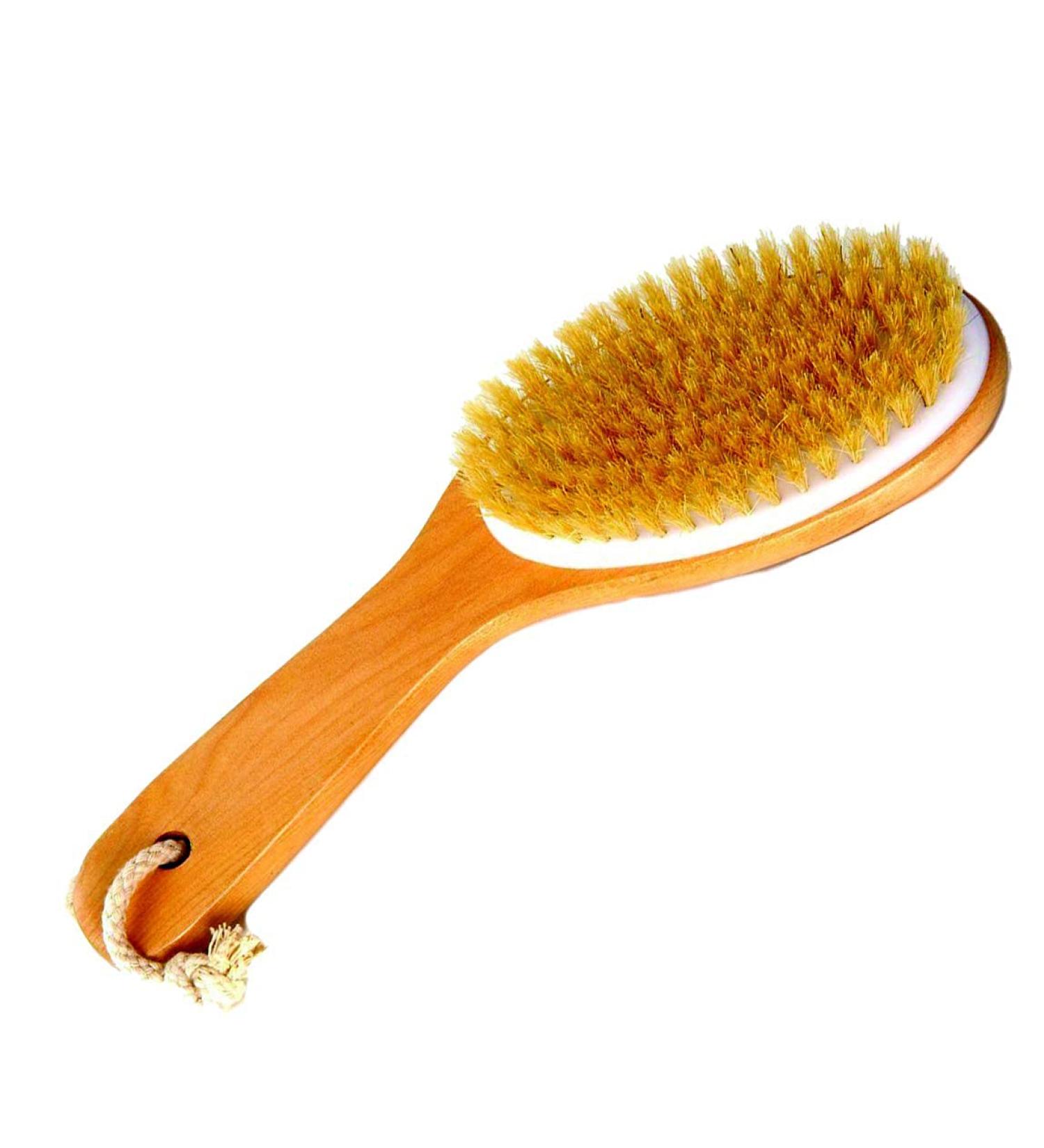 Spa Destinations 100% Natural Boar Bristle Body Brush - In-Home Spa Experience | Best Quality & Value - Buy Online on GoSupps.com