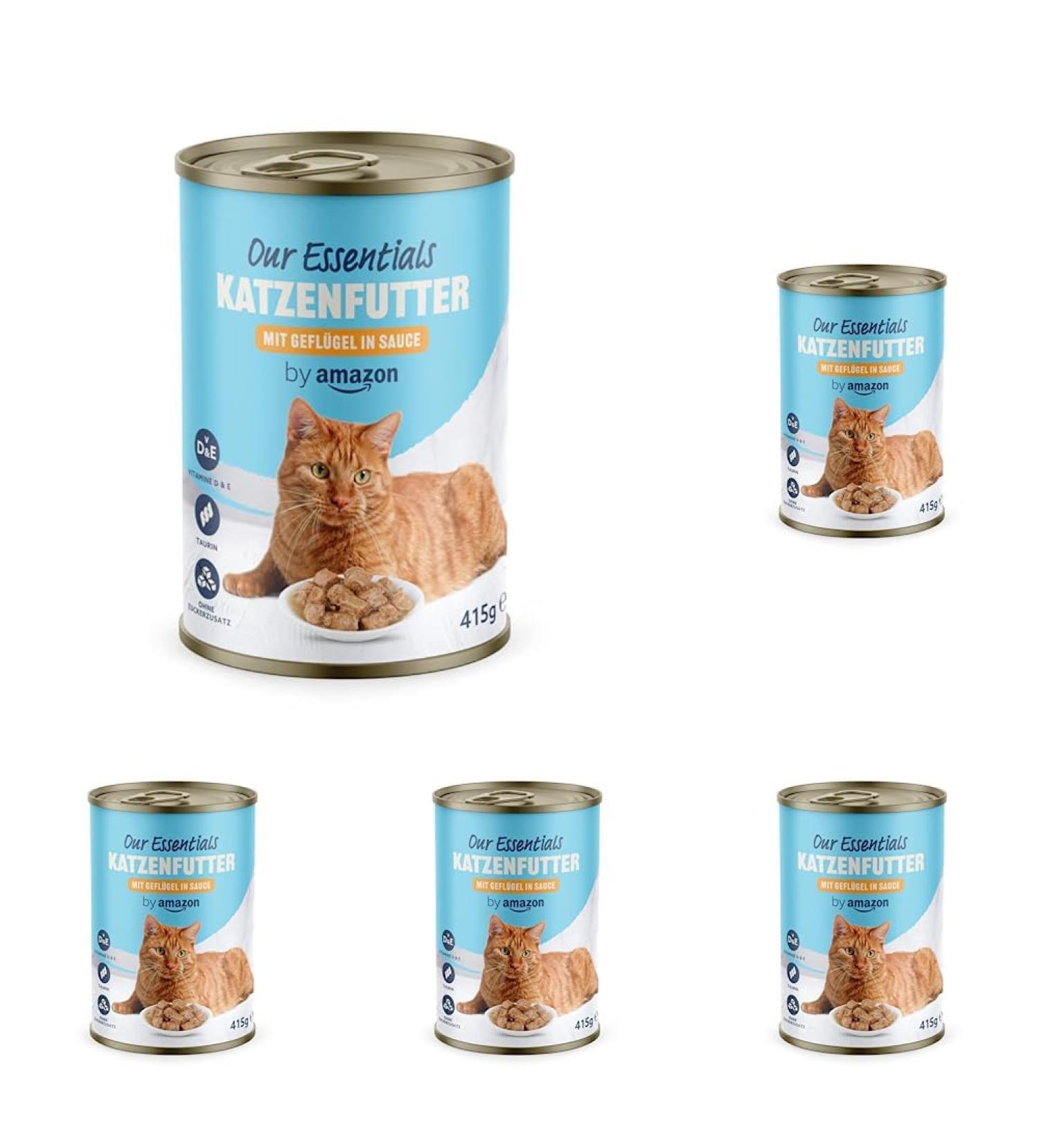 Buy Amazon Wet Cat Food Bites - Poultry in Sauce 415g (Pack of 5) - International Shipping Available - Buy Online on GoSupps.com
