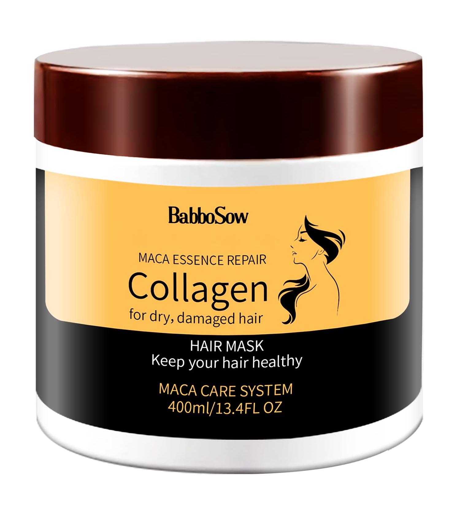 Hair Mask Collagen Hair Masks for Dry Damaged Hair Argan Oil Collagen Hair Mask Essence Hair Oil for Dry Damaged Hair Deep Conditioning Hair Treatment Nourishing Hair Care for All Hair Types - Buy Online on GoSupps.com