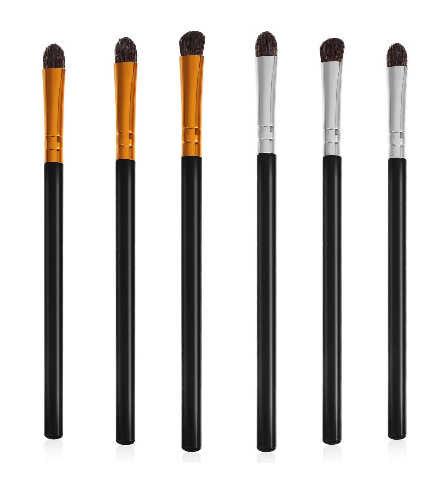 Beavorty 6Pcs Eyeshadow Brush Set Eye Makeup with Soft Bristles and Plastic Handle Angled Eye for Eye Blending - Buy Online on GoSupps.com
