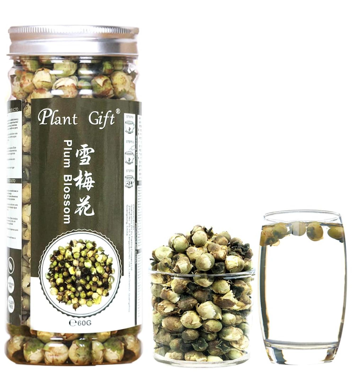 Buy Organic Snow Plum Blossom Tea | Anti-Aging Dried Flowers Tea - 60g - Buy Online on GoSupps.com