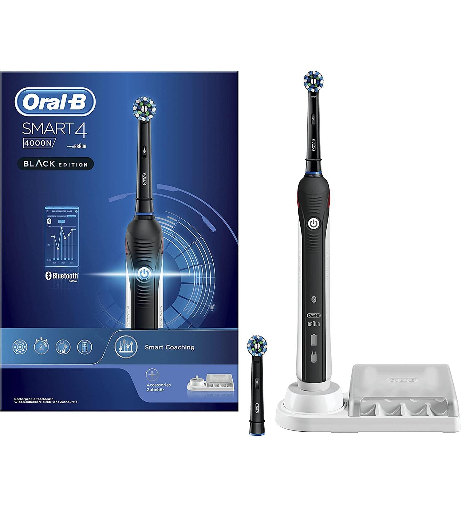 Buy Oral-B Smart 4 4000N CrossAction Electric Toothbrush - Black | Best International Shipping - Buy Online on GoSupps.com