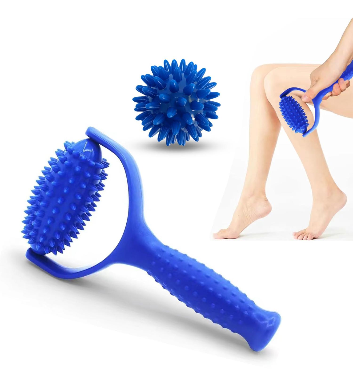 Buy Laqwynkb Massage Roller & Hedgehog Ball Set - Spiked Massage Balls for Sore Muscles Back Legs Feet Hands Arms Shoulders - International Shipping Available - Buy Online on GoSupps.com