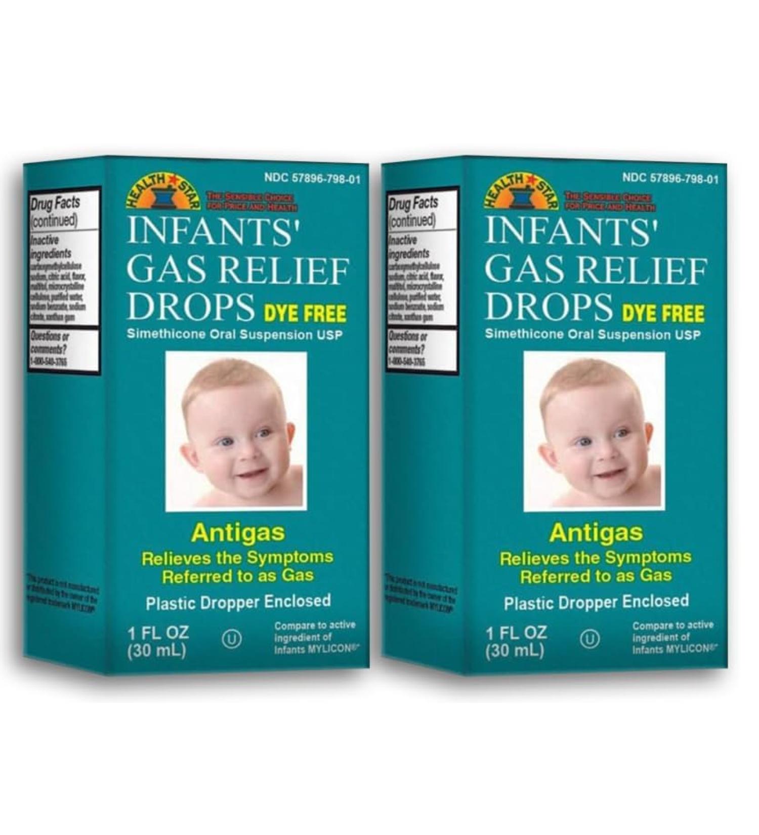 GeriCare Infants Gas Relief Drops Simethicone Drops for Infants Relieves Stomach Discomfort Safe & Gentle 20mg Drops Child Anti-Gas 1 Fl Oz (Pack of 2) - Buy Online on GoSupps.com