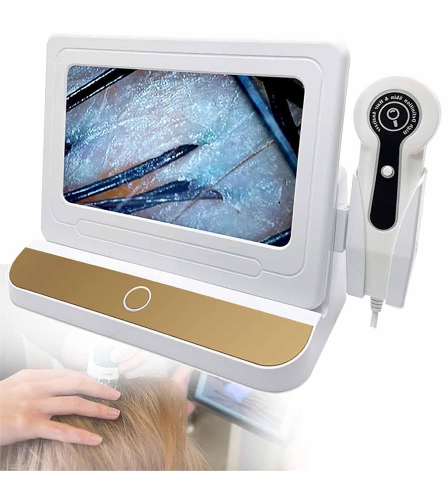 Hair Analyzer for Skin Diagnosis 10 Inch LCD Screen Digital Skin Detector Skin Analysis Machine Skin Pigment Tester for Skin Diagnosis and Treatment - Buy Online on GoSupps.com