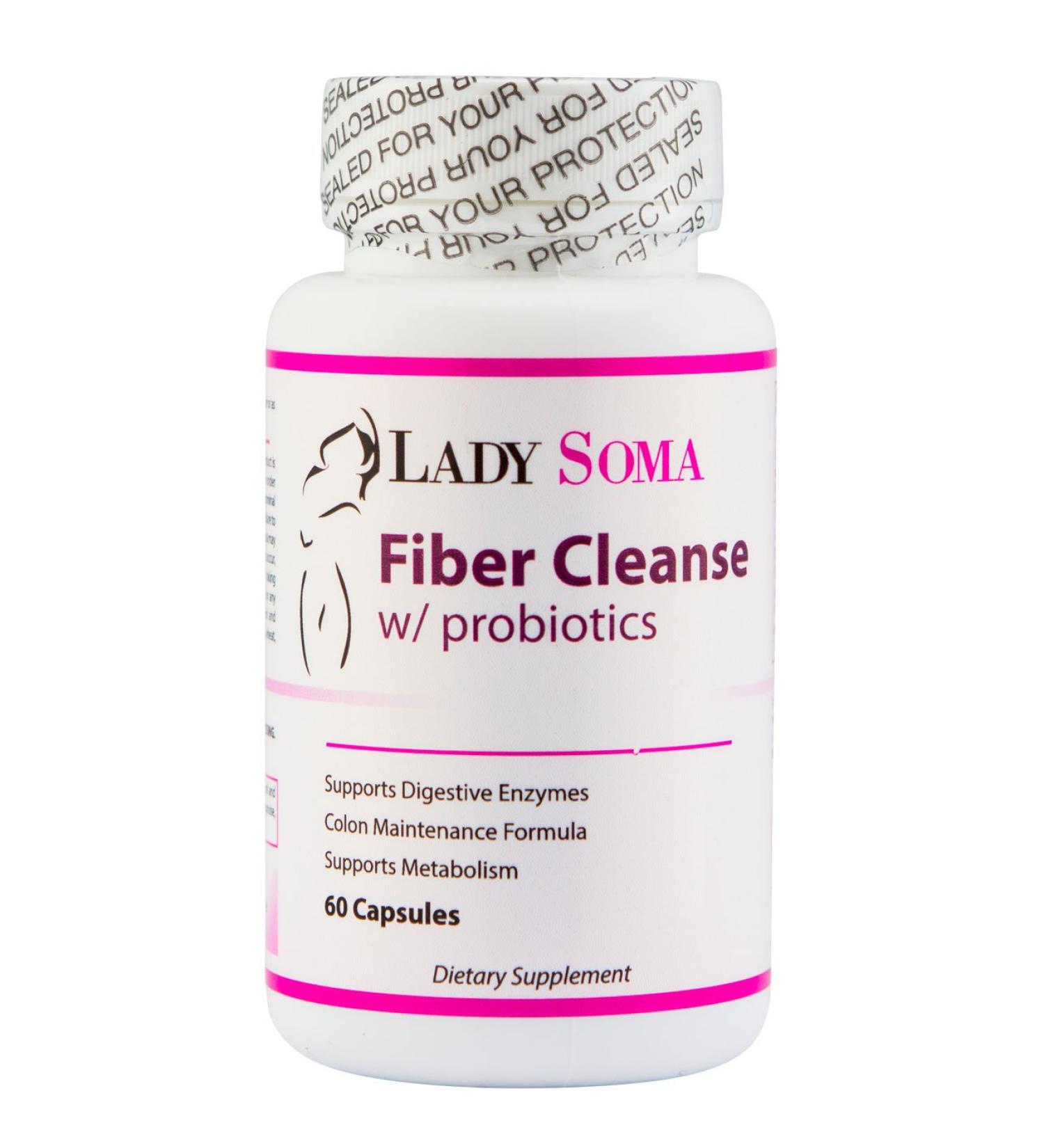 Lady Soma Fiber Cleanse for Women with Probiotics 60 Capsules - Buy Online on GoSupps.com
