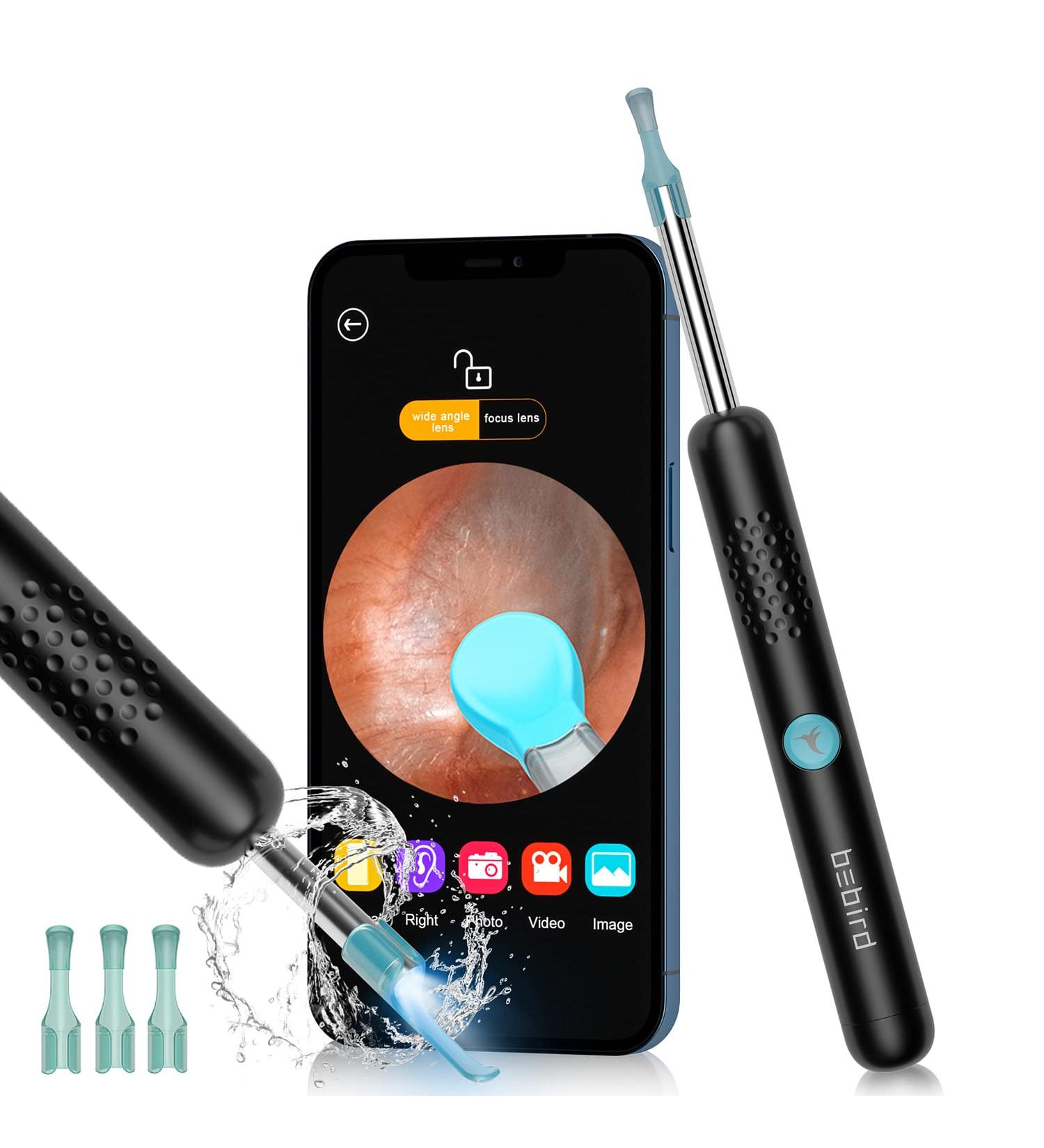 Ear Wax Removal Ear Cleaner Tool With Camera 1080P FHD Wireless Wifi Ear Otoscope with 6 LED Lights 3.5mm Waterproof Endoscope for iPhone iPad & Android Smart Phone Suitable for Kids Adults Pets - Buy Online on GoSupps.com