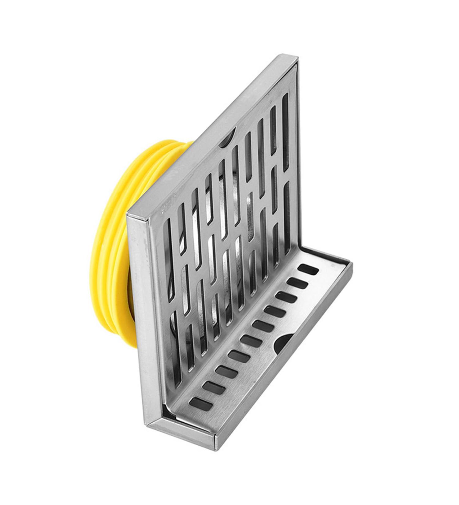 Anti-wear L Stainless Steel Bathroom Tile Insert Floor Drainer Square Corner Floor Drain Wall Corner Floor Drain Square Corner Floor Drain Wall Corner Floor Drain - Buy Online on GoSupps.com