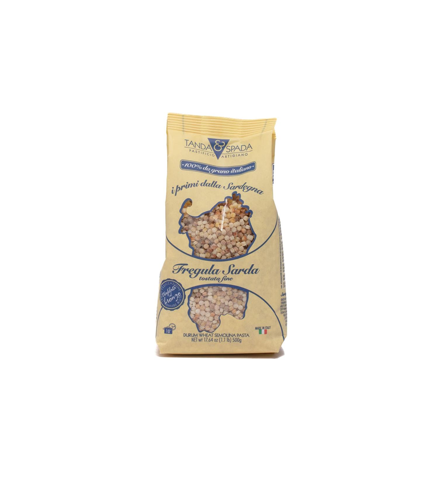  TANDA&SPADA Tanda & Spada Pastificio Artigiano Fregula Toasted Sardines Fine 500g - Buy Online on GoSupps.com