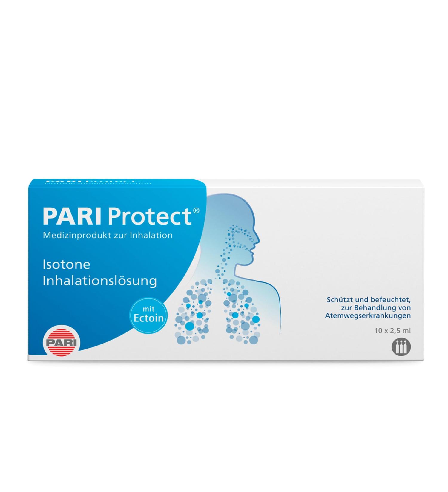 Pari Mucoclear Protect 3% NaCl Inhalation Solution - Sterile Hypertone Saline for All Ages - 10 Ampoules x 2.5ml - Eco-Friendly & Preservative-Free - Buy Online on GoSupps.com