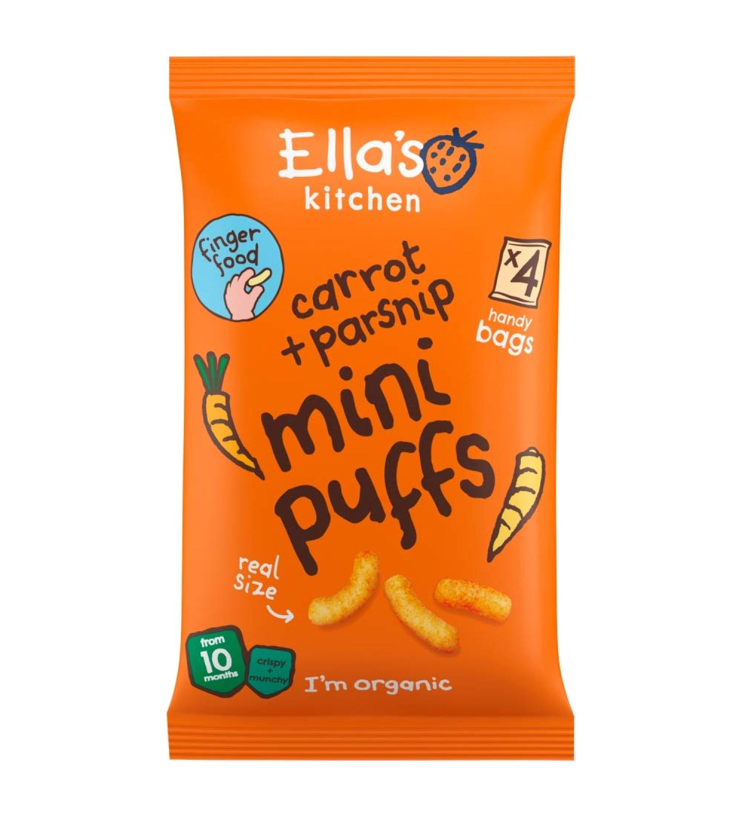 Ella'S Kitchen Carrot and Parsnip Mini Puffs 32 g
