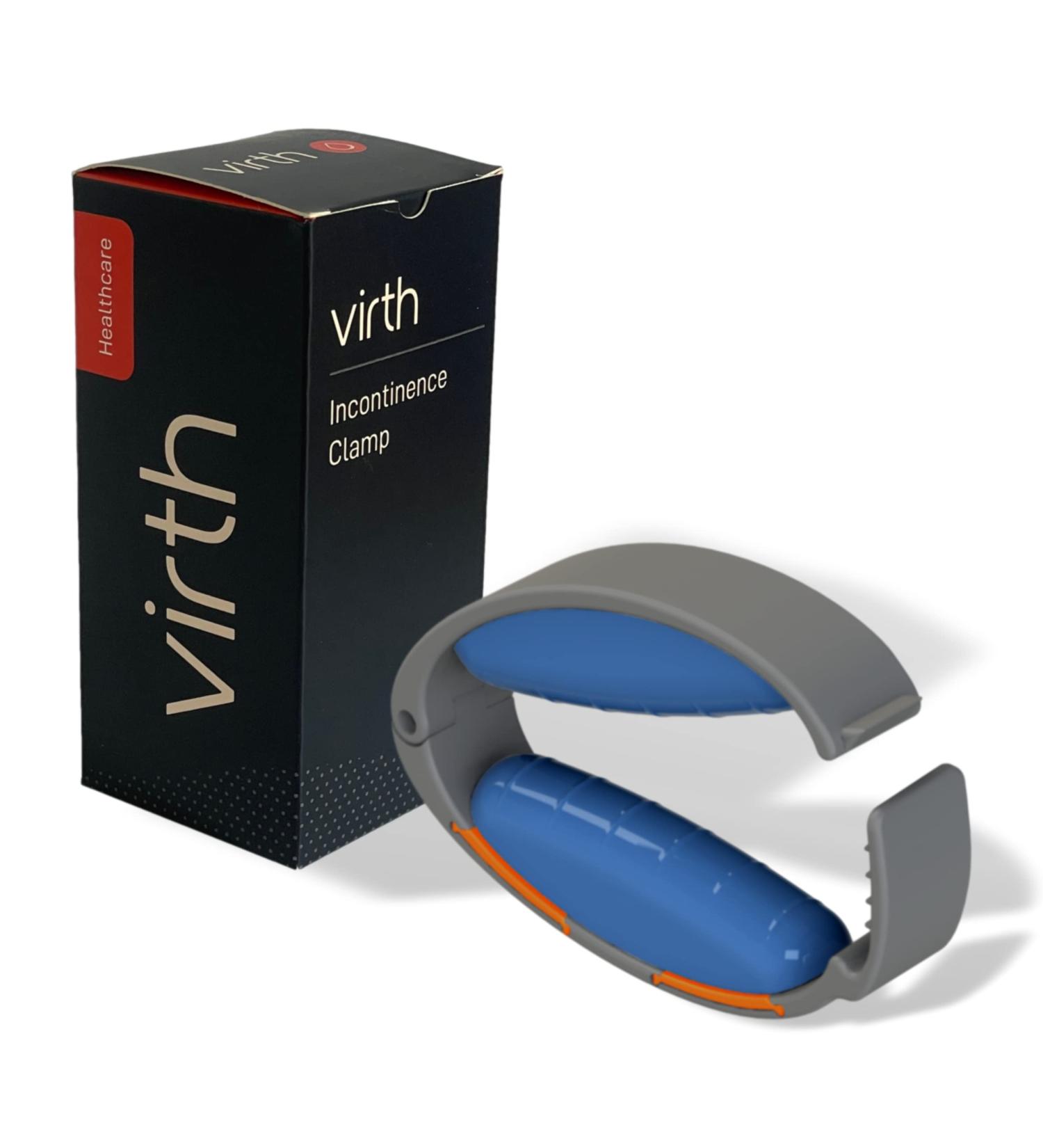 Incontinence Clamp by Virth - Adjustable Comfortable Urinary Clamp for Men - Confidence All Day - Includes Travel Bag - Buy Online on GoSupps.com