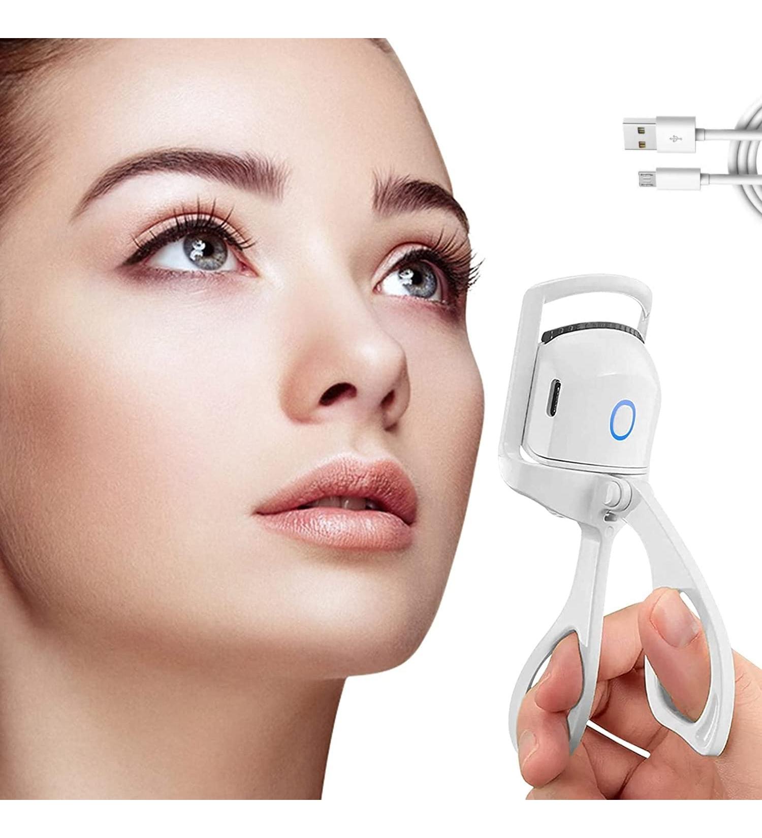 HEASE Heated Rechargeable Eyelash Curlers - Long-Lasting & Safe Electric Eyelash Curler | Quick Pre-Heat for Beautiful Lashes Worldwide - Buy Online on GoSupps.com