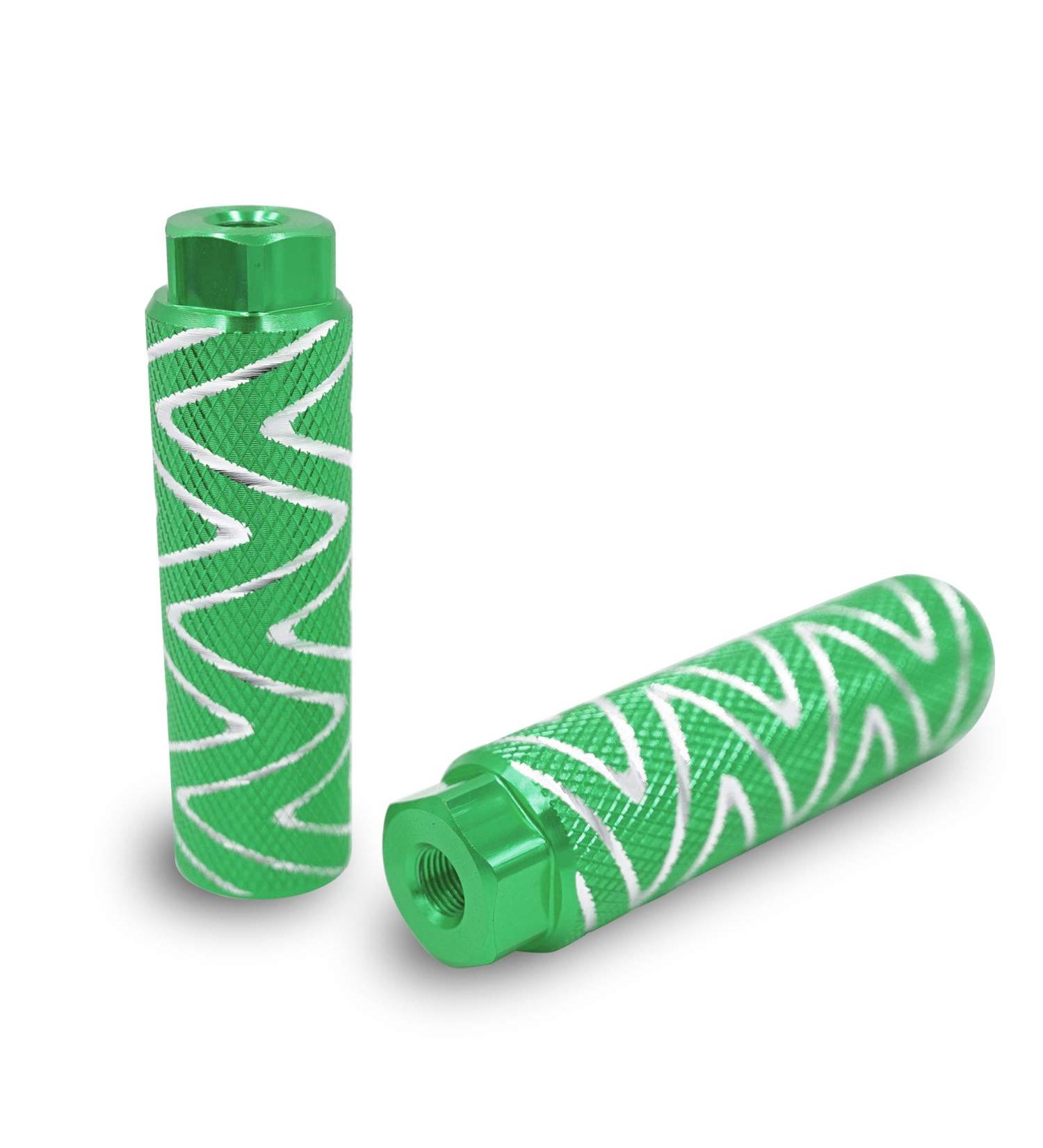 Vansa 1 Pair 3/8 inch 26 Teeth Aluminum Alloy Bike Pegs for Mountain BMX Kids Green - Buy Online on GoSupps.com
