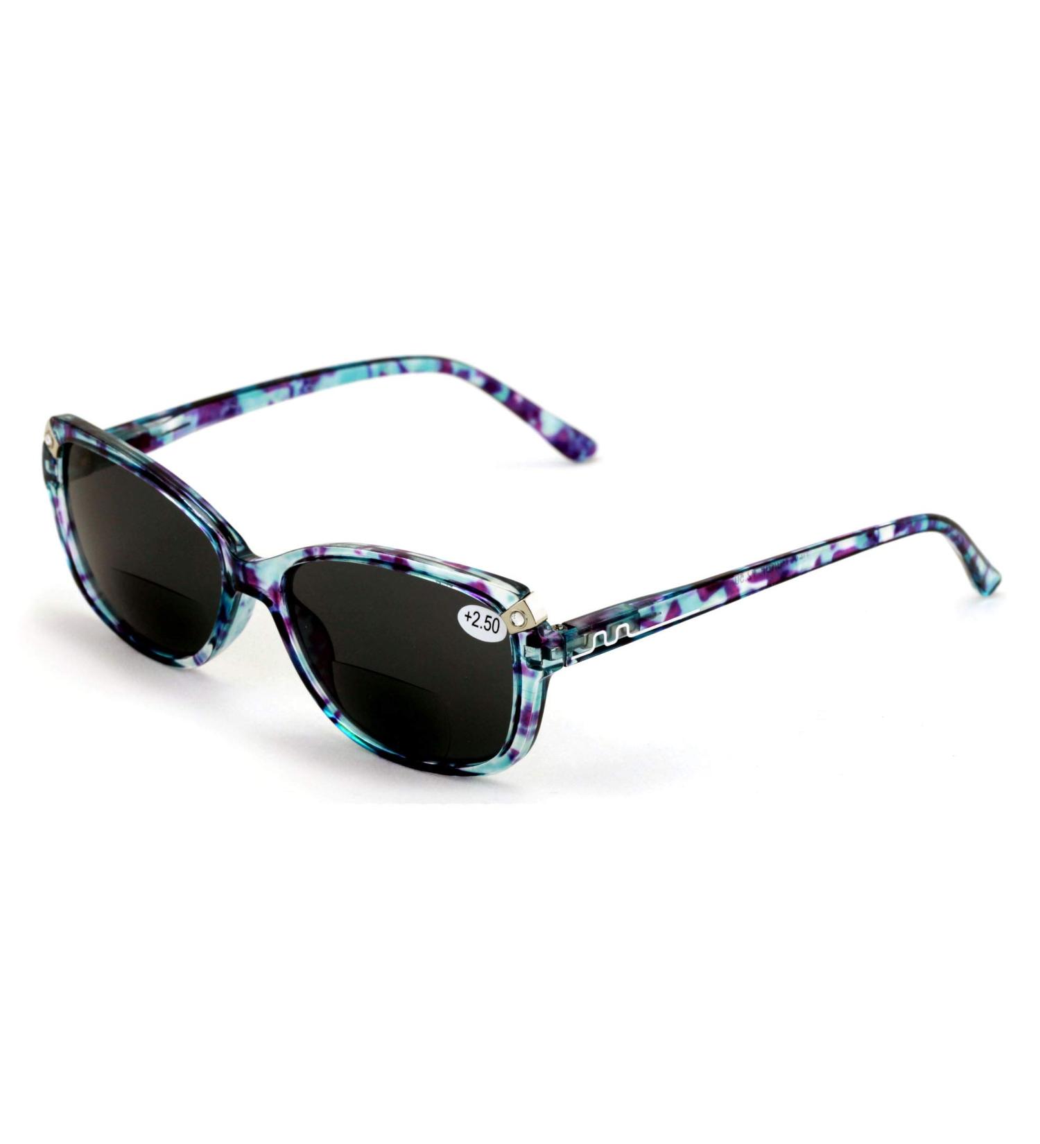 Buy V.W.E. Women's Bifocals Reading Sunglasses - Vintage Cateye Mosaic Blue/Purple - 2.25x - Style & Comfort for Outdoor Use - International Shipping Available - Buy Online on GoSupps.com