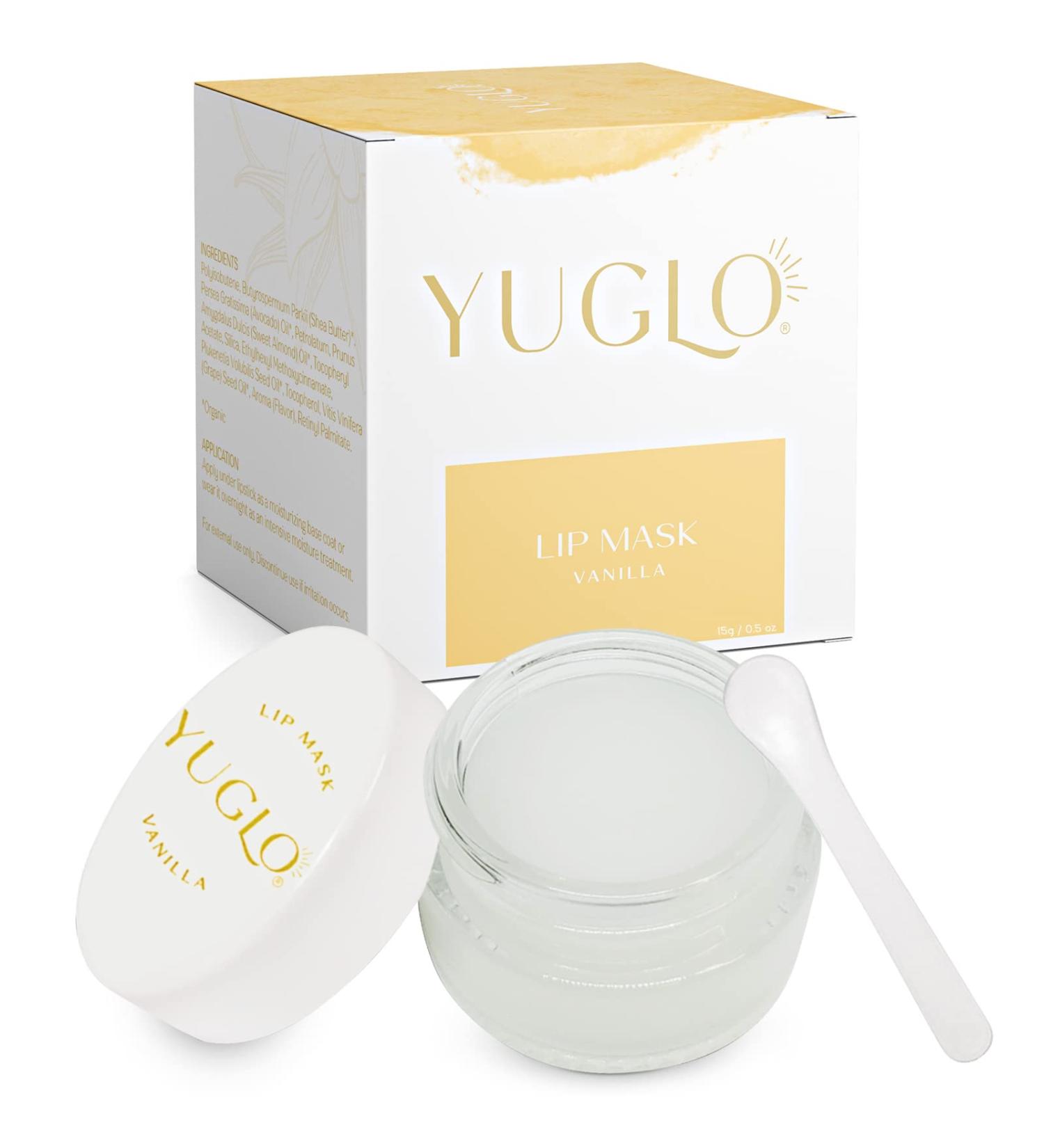 YUGLO Vanilla Lip Sleeping Mask - Moisture & Collagen Booster for Hydration, Plumping & Repair - Buy Online on GoSupps.com