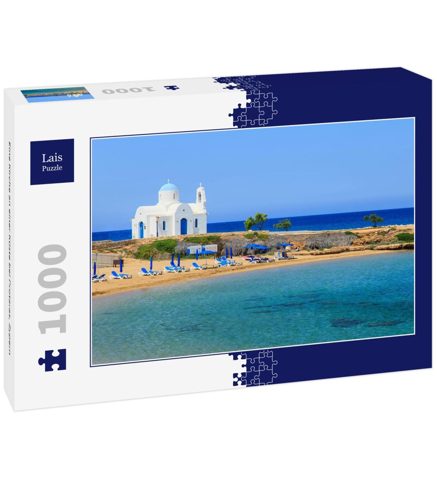Lais Puzzle A church on a coast near Protaras Cyprus 1000 pieces - Buy Online on GoSupps.com