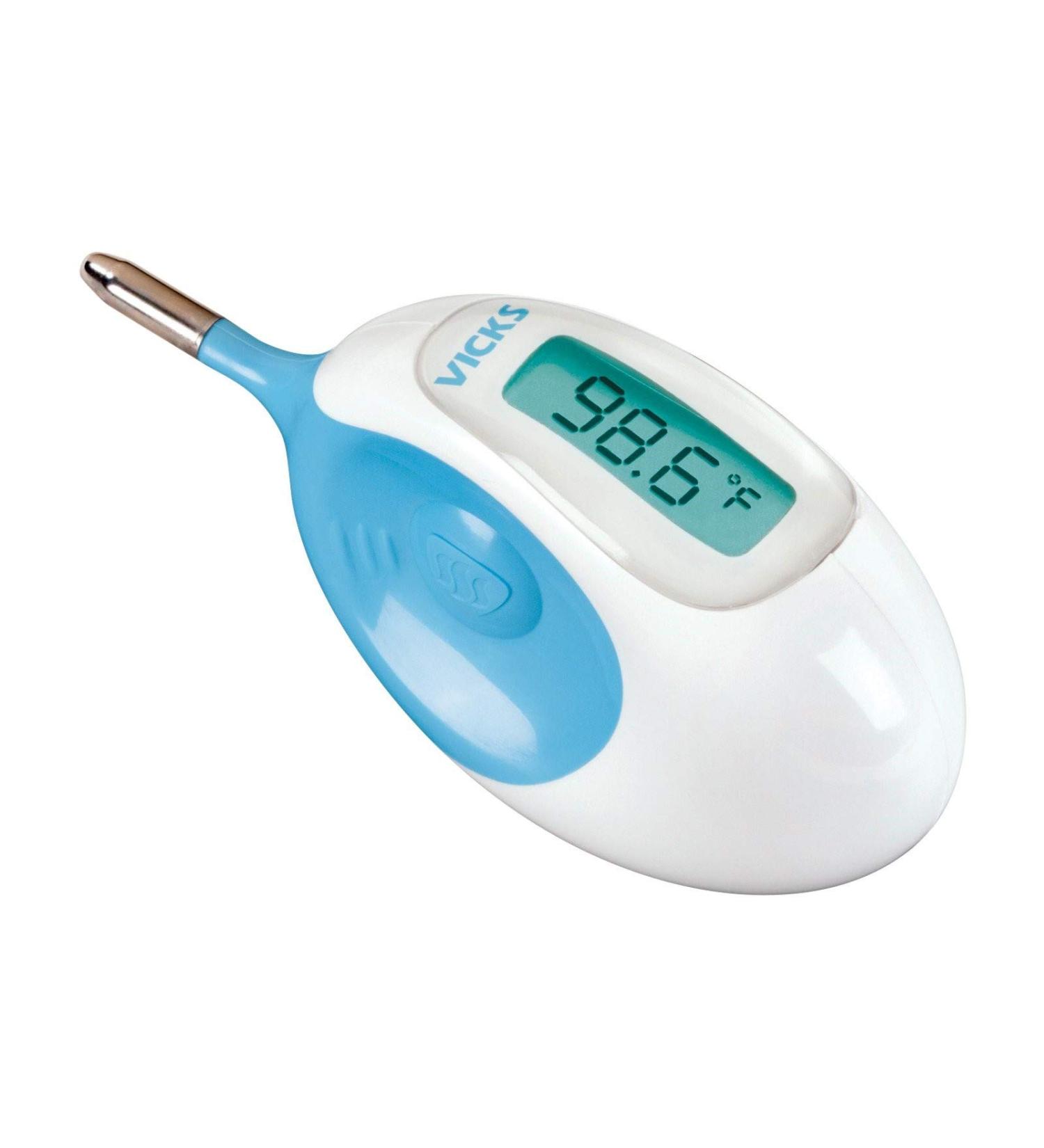 Vicks Baby Rectal Thermometer - Blue/White - Gentle & Accurate Temperature Reading - Buy Online on GoSupps.com