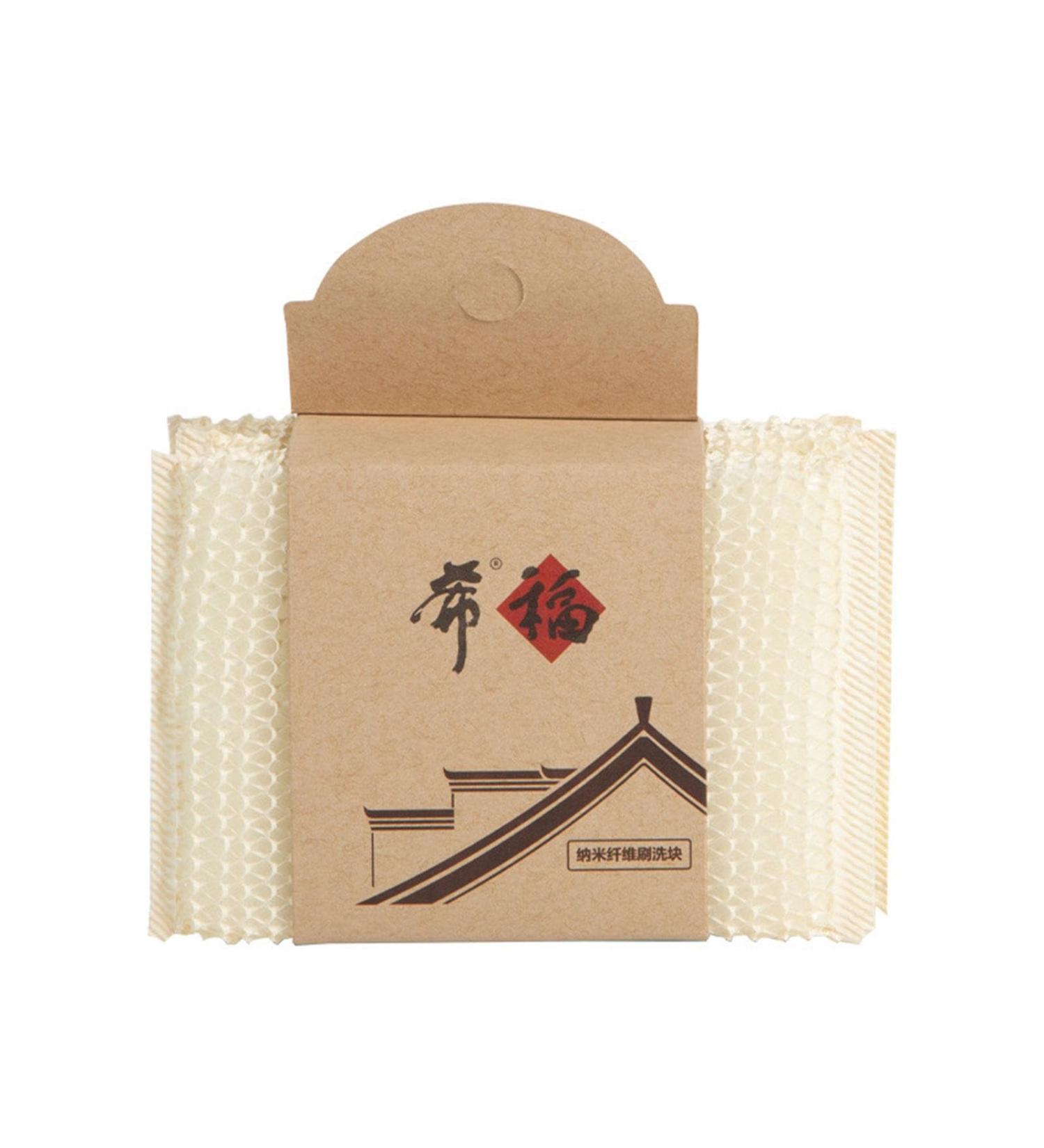Non Scratch Sponges Kitchen Cleaning Sponges 4 Powerful Nano Fiber Cleaning Scrub Sponges Kitchen Dish Sponge for Materials Like Ceramic Glass Stainless Steel  - Buy Online on GoSupps.com