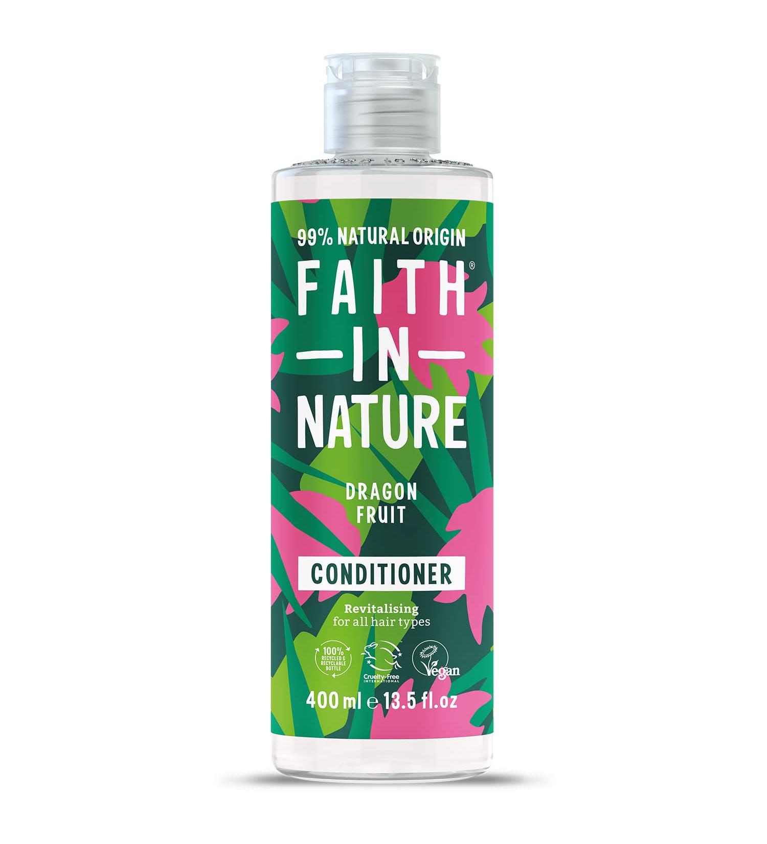 Faith In Nature Dragon Fruit Conditioner 400ml - Vegan & Cruelty Free, No SLS or Parabens - Revitalising Formula for All Hair Types - Buy Online on GoSupps.com