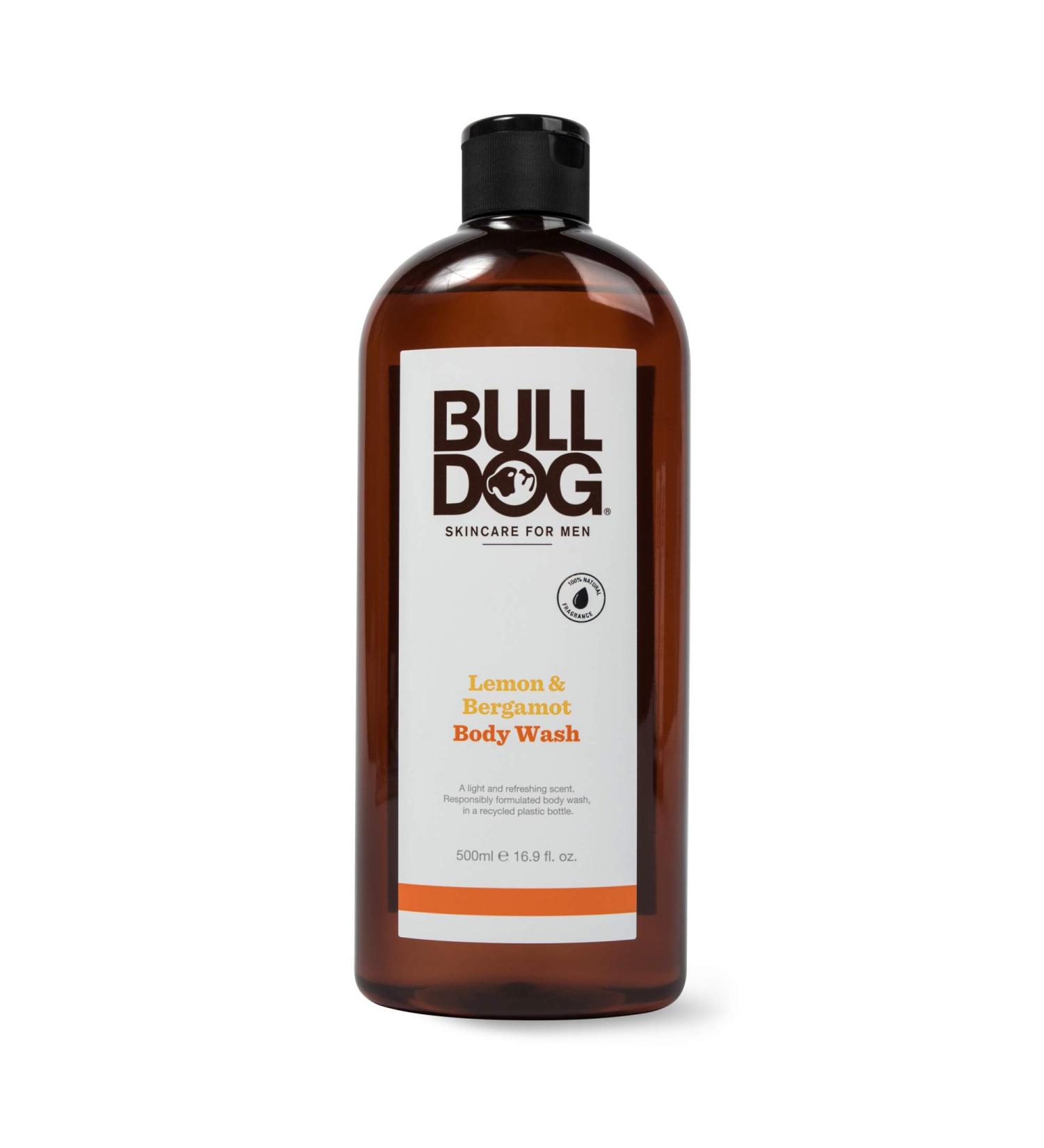 Bulldog Skincare for Men Body Wash - Lemon & Bergamot 16.9 fl oz | Refreshing & Hydrating - Buy Online on GoSupps.com