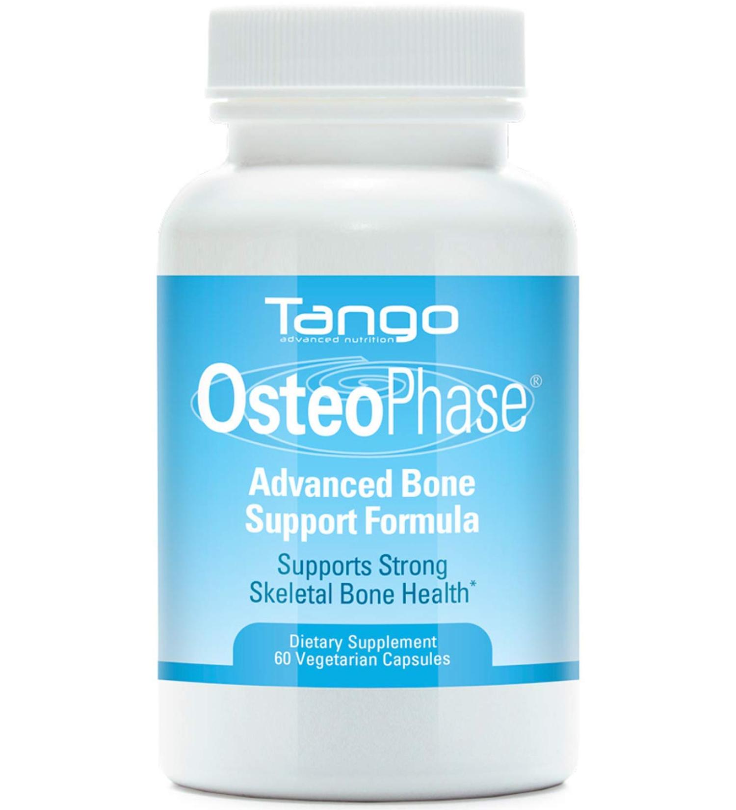 Tango OsteoPhase Natural Bone Support Supplement Aids Calcium Regulation and Promotes Skeletal Bone Health (60 Vegetarian Capsules)