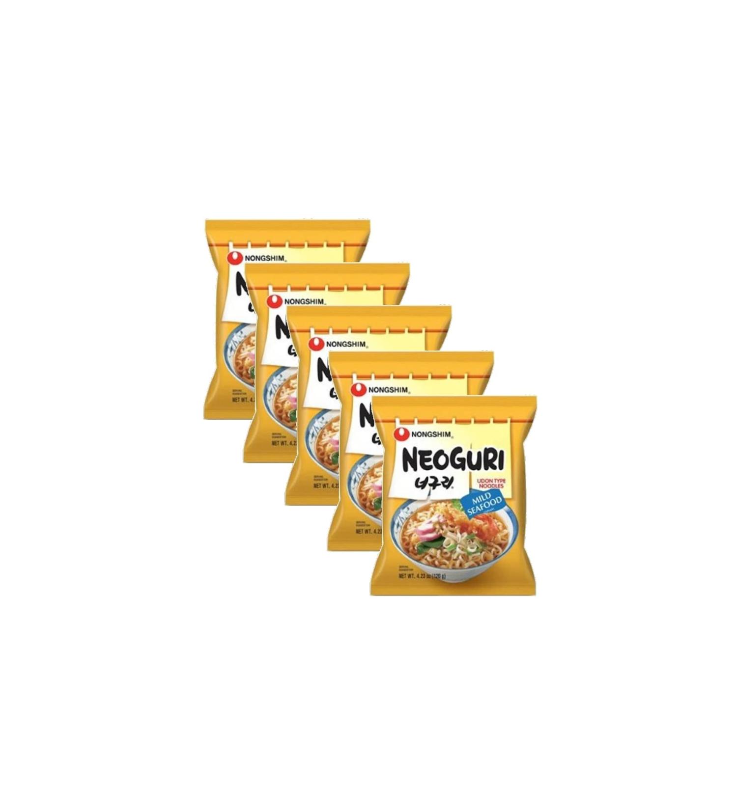Nongshim Neoguri Mild Seafood Instant Noodle Ramyun 120g (Pack of 5) by CNMART Neorgui Mild Seafood Ramen 5 count (Pack of 1) - Buy Online on GoSupps.com