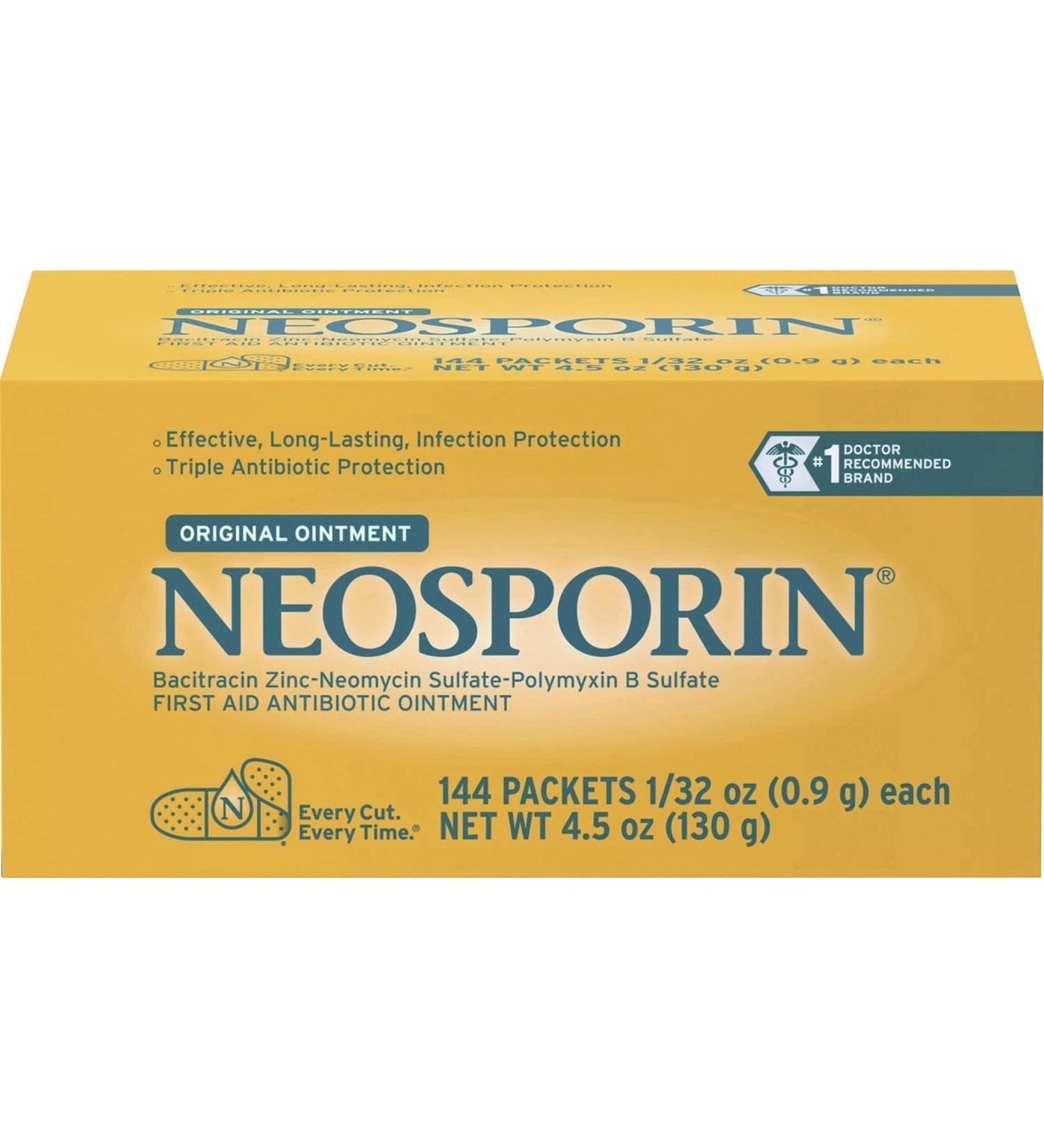 Johnson & Johnson Neosporin Antibiotic Ointment - 23769 Yellow | Top Healing Formula - Buy Online on GoSupps.com