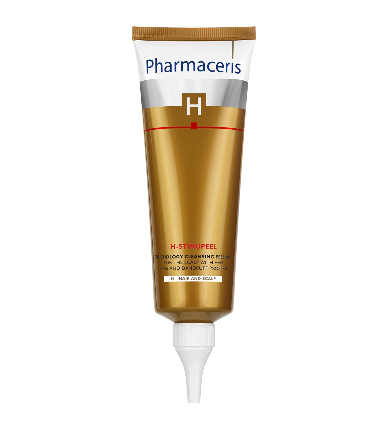 Pharmaceris H Stimupeel - Scalp Cleansing Peeling Treatment for Hair Loss | Olamin Pirocton Caffeine & Urea | 125ml - Best Hair Care for Women & Men - Buy Online on GoSupps.com