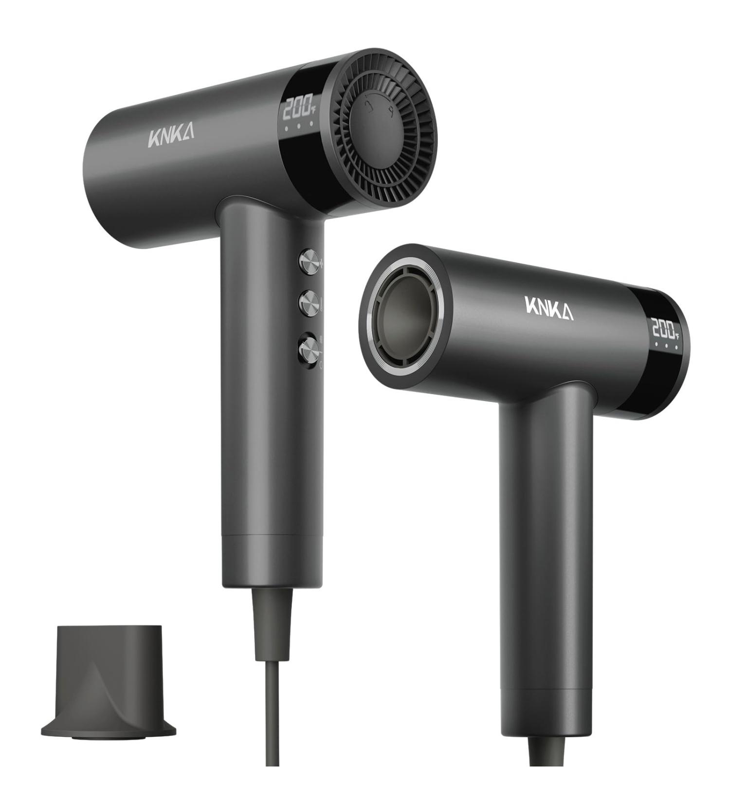 1500W High Speed Hair Dryer - Low Noise Ionic Blow Dryer with 4 Heat Settings & 3 Speeds - Fast Drying for Home & Travel - Grey - Buy Online on GoSupps.com