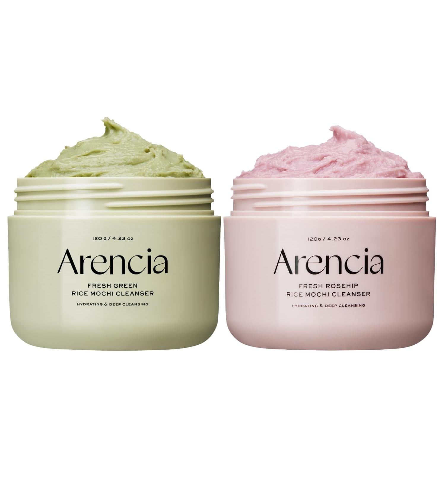 Korean Rice Mochi Face Cleanser DUO Fresh Green + Rosehip - Deep Pore Cleansing Acne Face Wash Blackhead Remover for Sensitive & All Skin Types - Buy Online on GoSupps.com