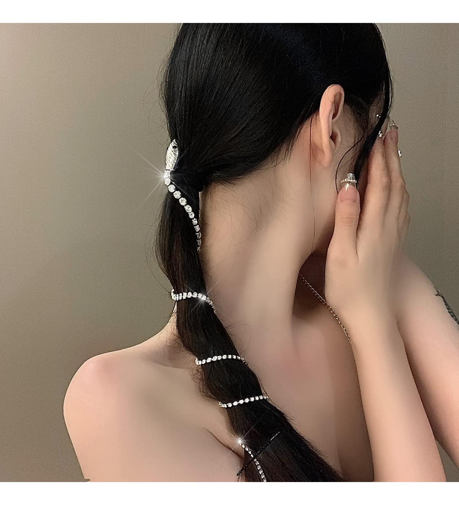 fdsmall Rhinestone Snake Hair Chains Punk Tassel Hair Clips Long Crystal Hair Barrettes Snake Shape Sparkle Crystal Adornments Snake Hair Pins Headpieces Hair Accessories for Girls (Gold) - Buy Online on GoSupps.com