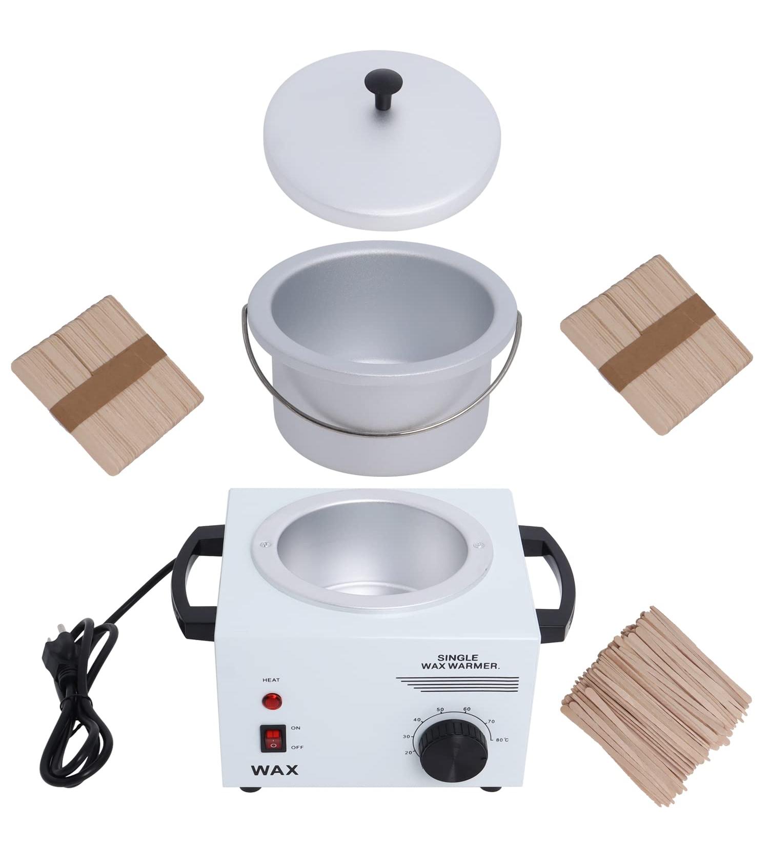 Electric Wax Warmer for Hair Removal | Body Spa Heater with Wooden Wax Sticks - Buy Online on GoSupps.com