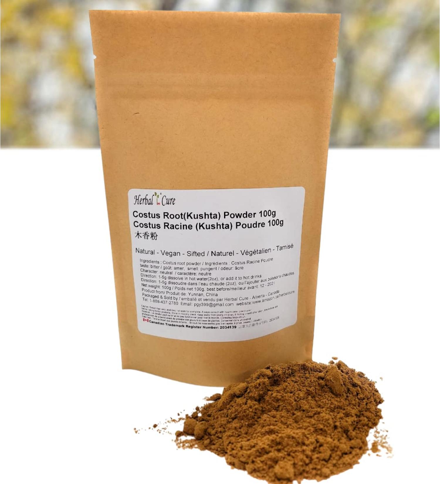 Herbal Cure - Costus Powder Tea 100g Natural Vegan - Product of China - Buy Online on GoSupps.com