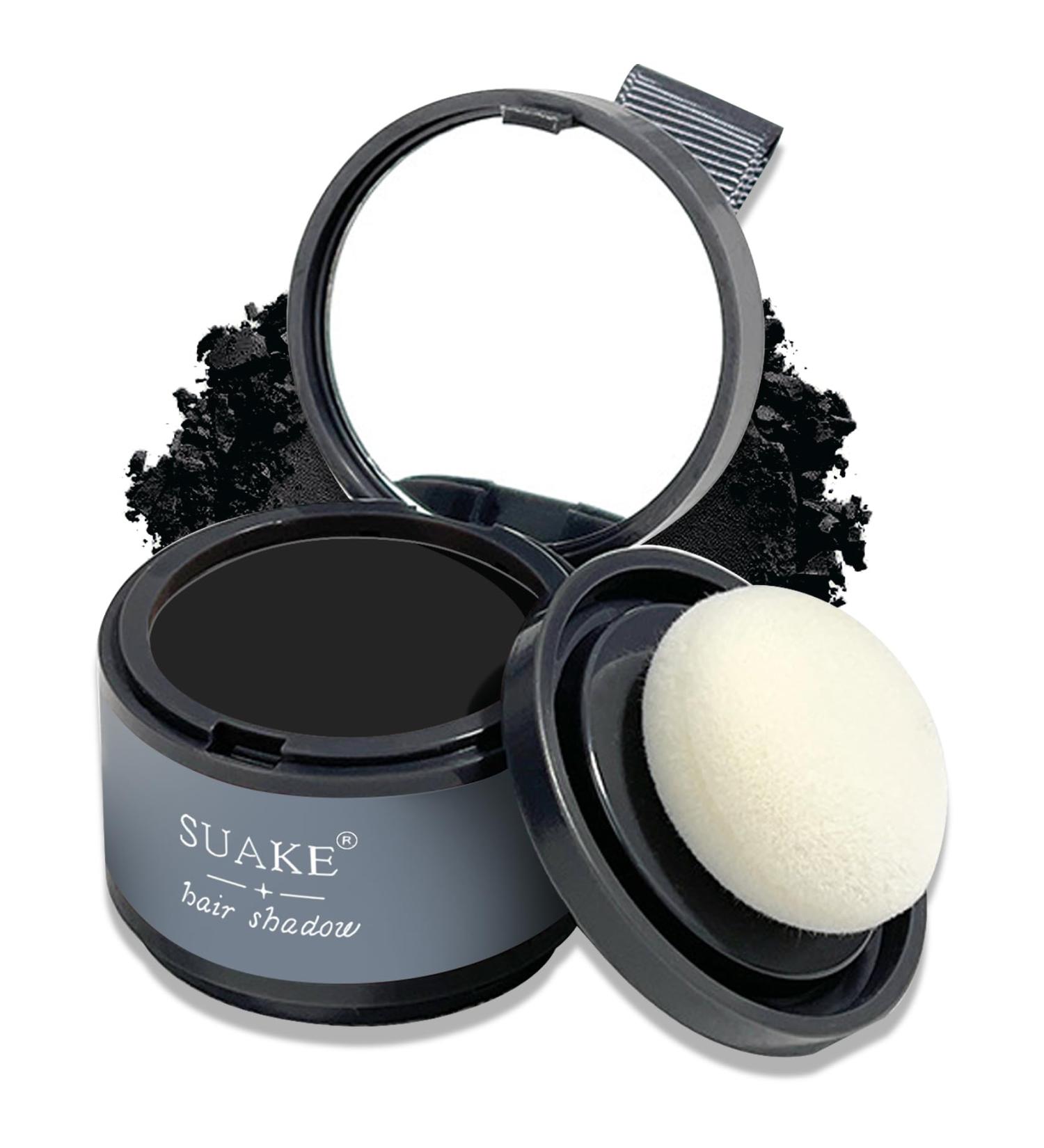 Root Cover Up Hair Topper Powder | Conceal Hair Loss & Thinning Hair - Long-Lasting Natural Color | Ideal for Bald Spots Hairline Shadows & Beard Lines - Black - Buy Online on GoSupps.com