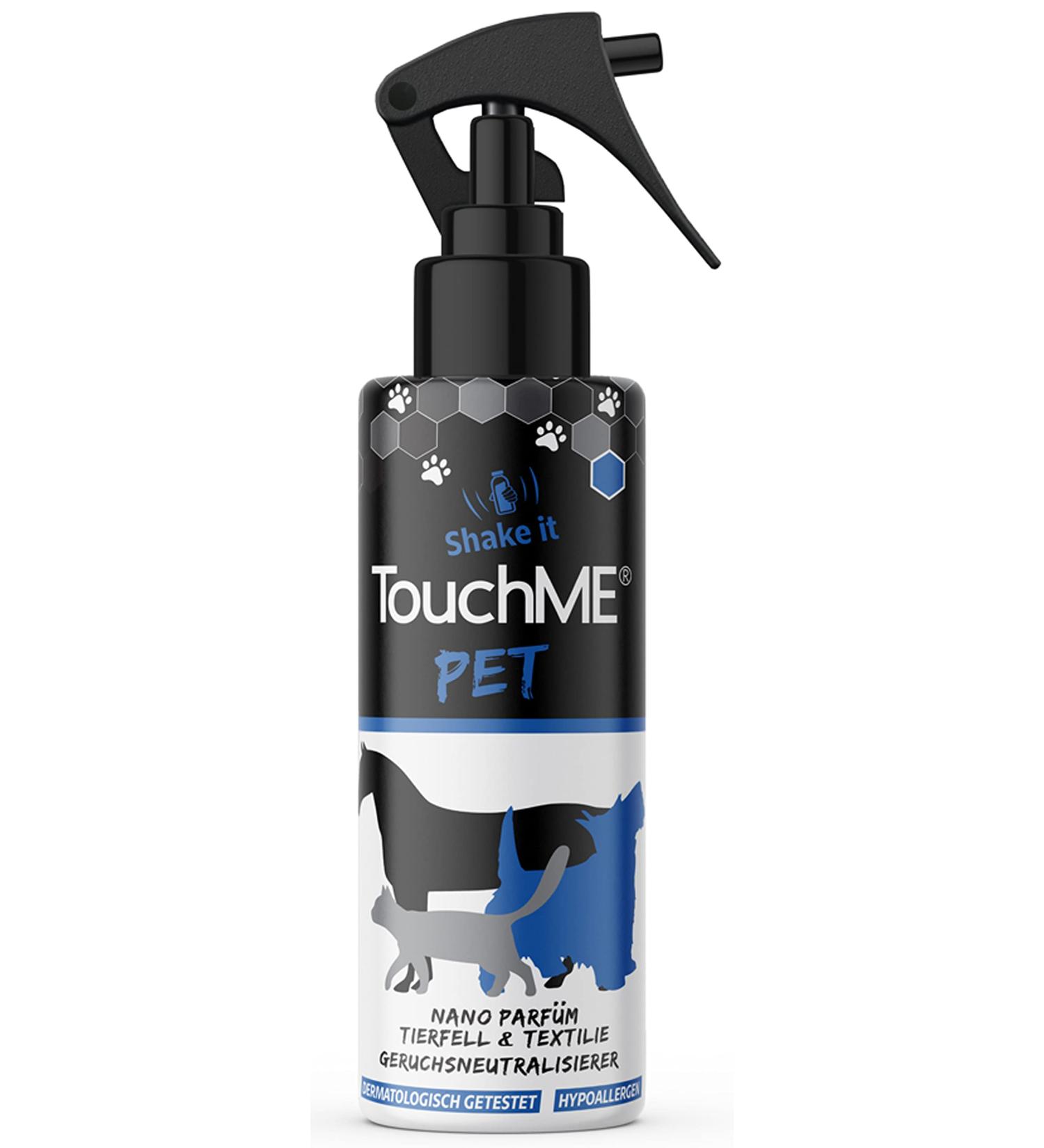 TouchMe Odor Remover Spray for Pets | 200ml Textile Freshener | Eliminates Animal Smell & Fur Care for Dogs Cats & Horses - Buy Online on GoSupps.com