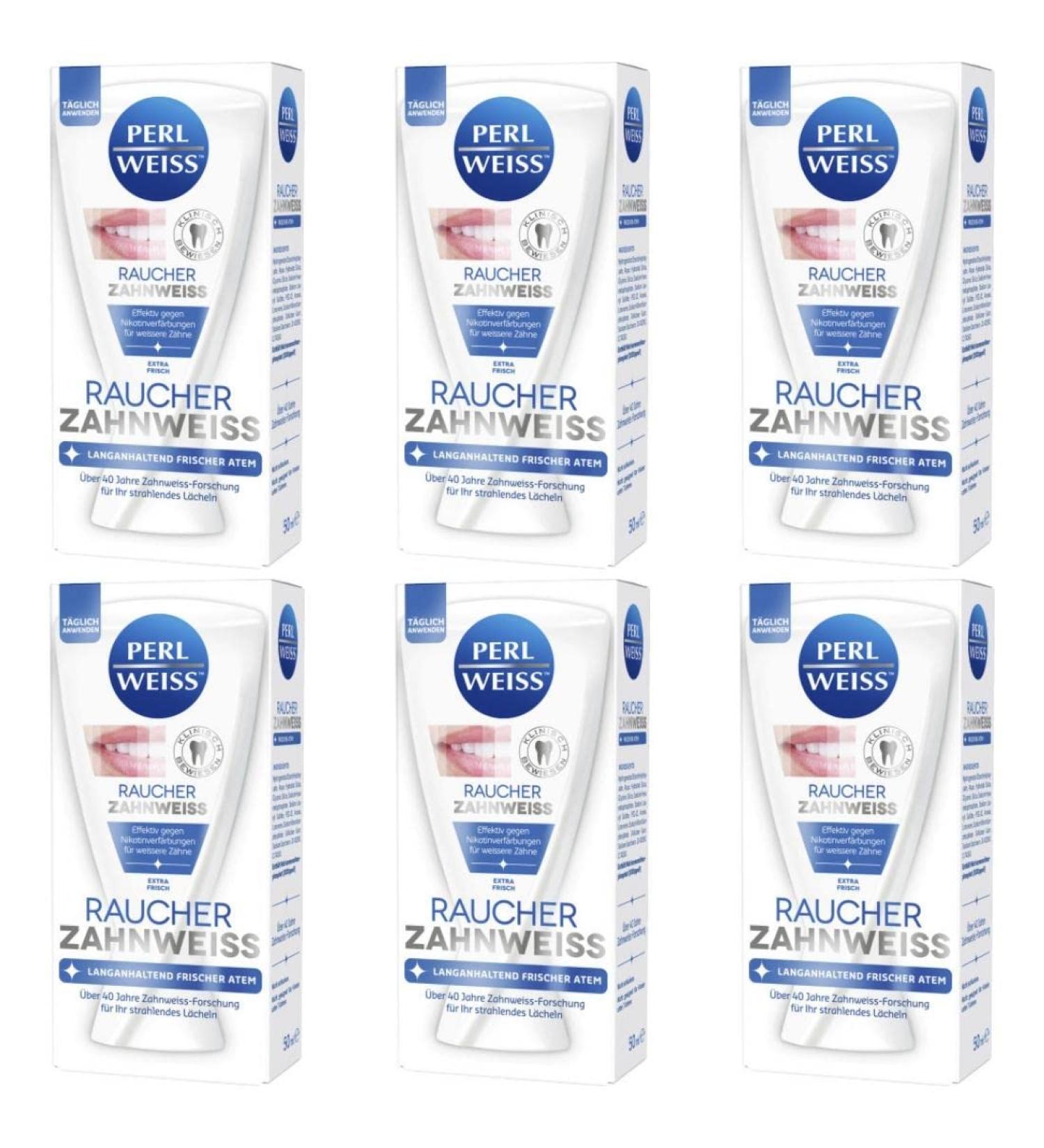 Perlweiss Tooth Whitening Smoker 50 ml Pack of 6 (6 x ml) ml (Pack of 6)