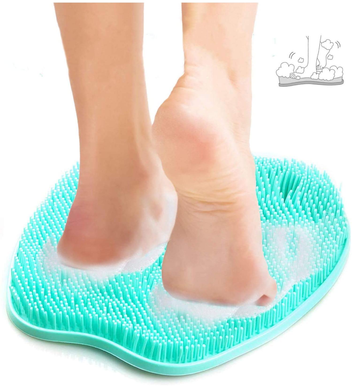 Joebo Foot Scrubber for Shower Non-Slip Suction Cups & Soft Bristles for Improved Blood Circulation - 1 Pack - Buy Online on GoSupps.com