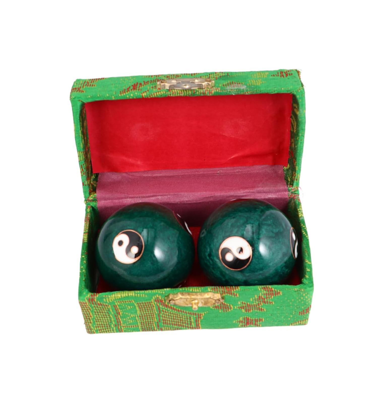 Frcolor Chinese Massage Balls - Marble Baoding Balls for Health & Fitness | Body Massage Therapy & Hand Gymnasium - Buy Online on GoSupps.com