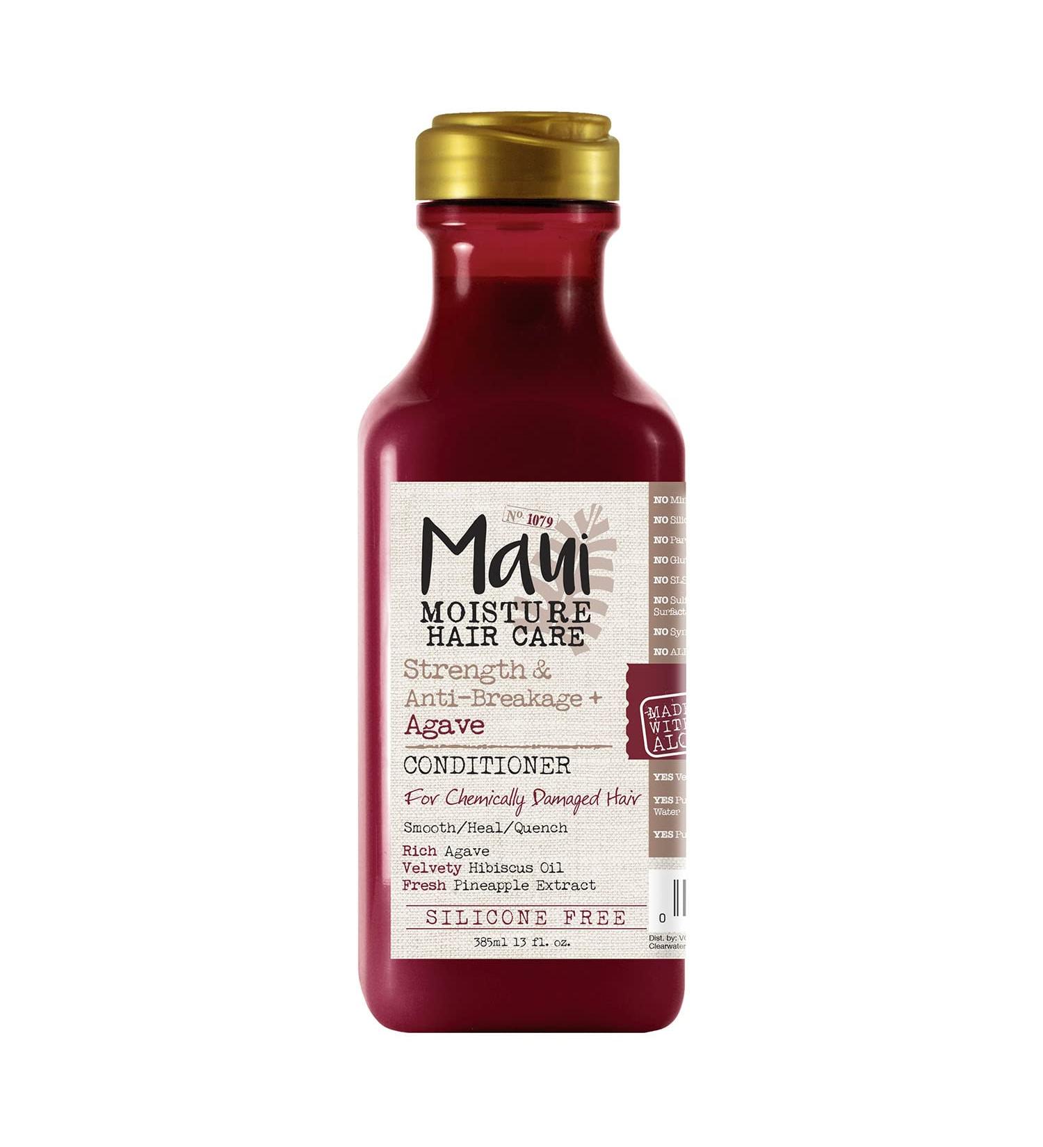 Maui Moisture Strength Anti-Breakage Agave Conditioner - Vegan Sulfate-Free Paraben-Free for Color Treated Hair | 13 Fl Oz - Buy Online on GoSupps.com