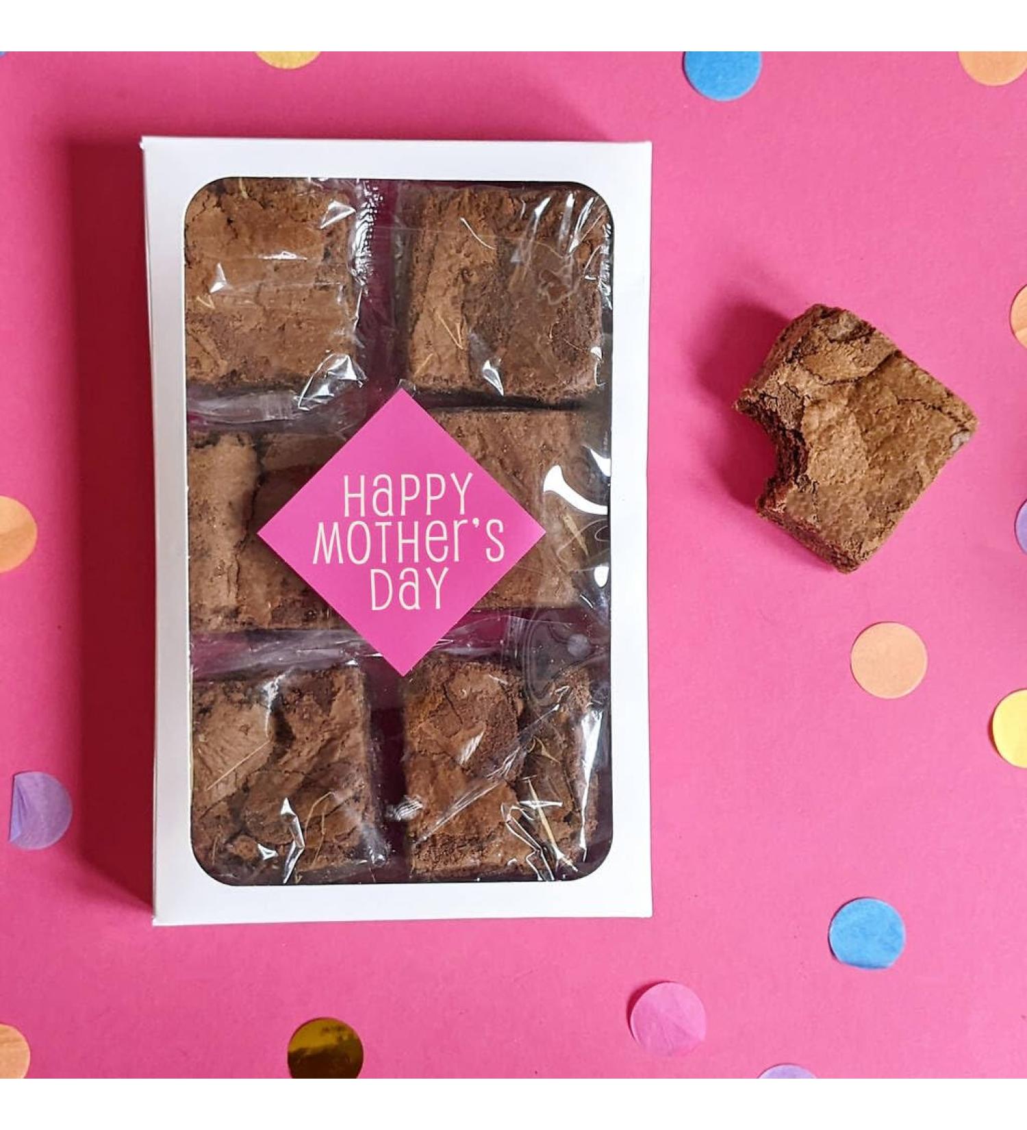 Personalised Mother's Day Gooey Brownies Gift Box - Buy Online on GoSupps.com
