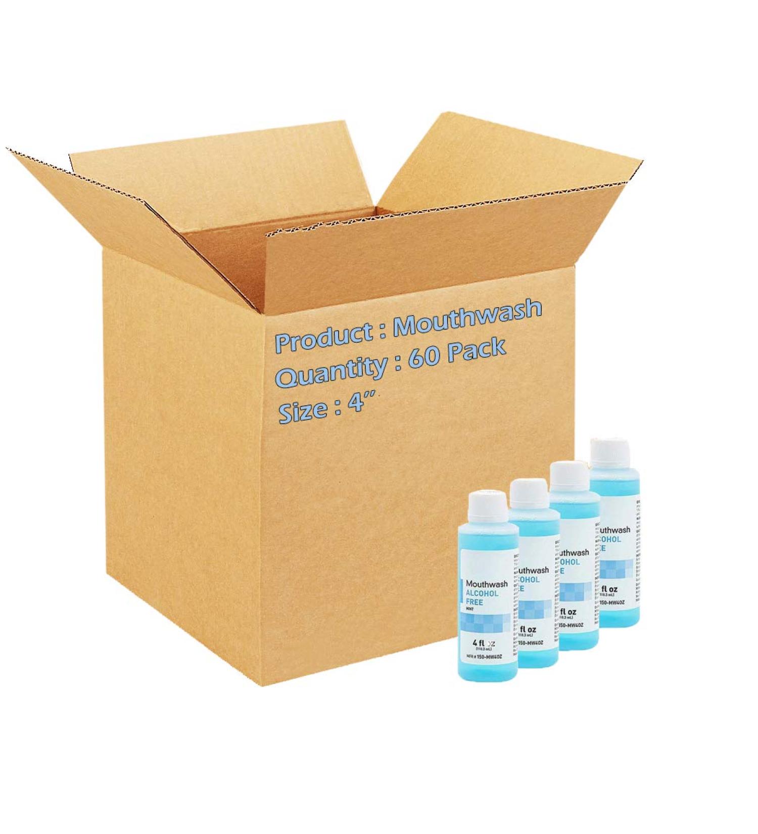 McKesson Mouthwash. Case of 60 Oral Rinses. Mint Mouth Rinse for Oral Hygiene. 4 oz. per Bottle. Alcohol-Free Flavored Breath Freshener. Safe to Use - Buy Online on GoSupps.com