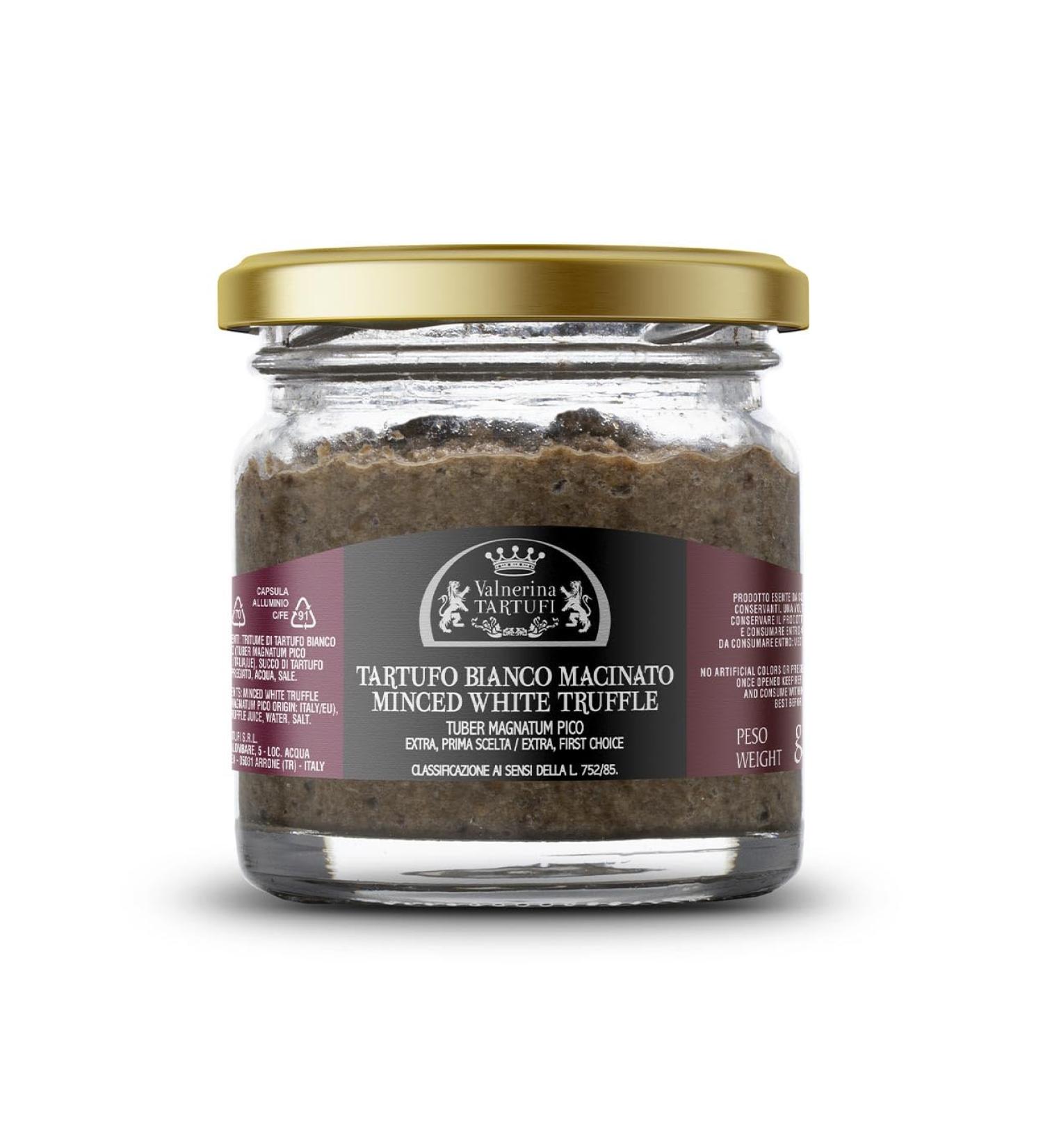 Valnerina Tartufi Crushed Precious White Truffle | Extra First Choice Natural Artisanal and Italian Preserved in Your Own Juice | Jar 25 Gr. - Buy Online on GoSupps.com