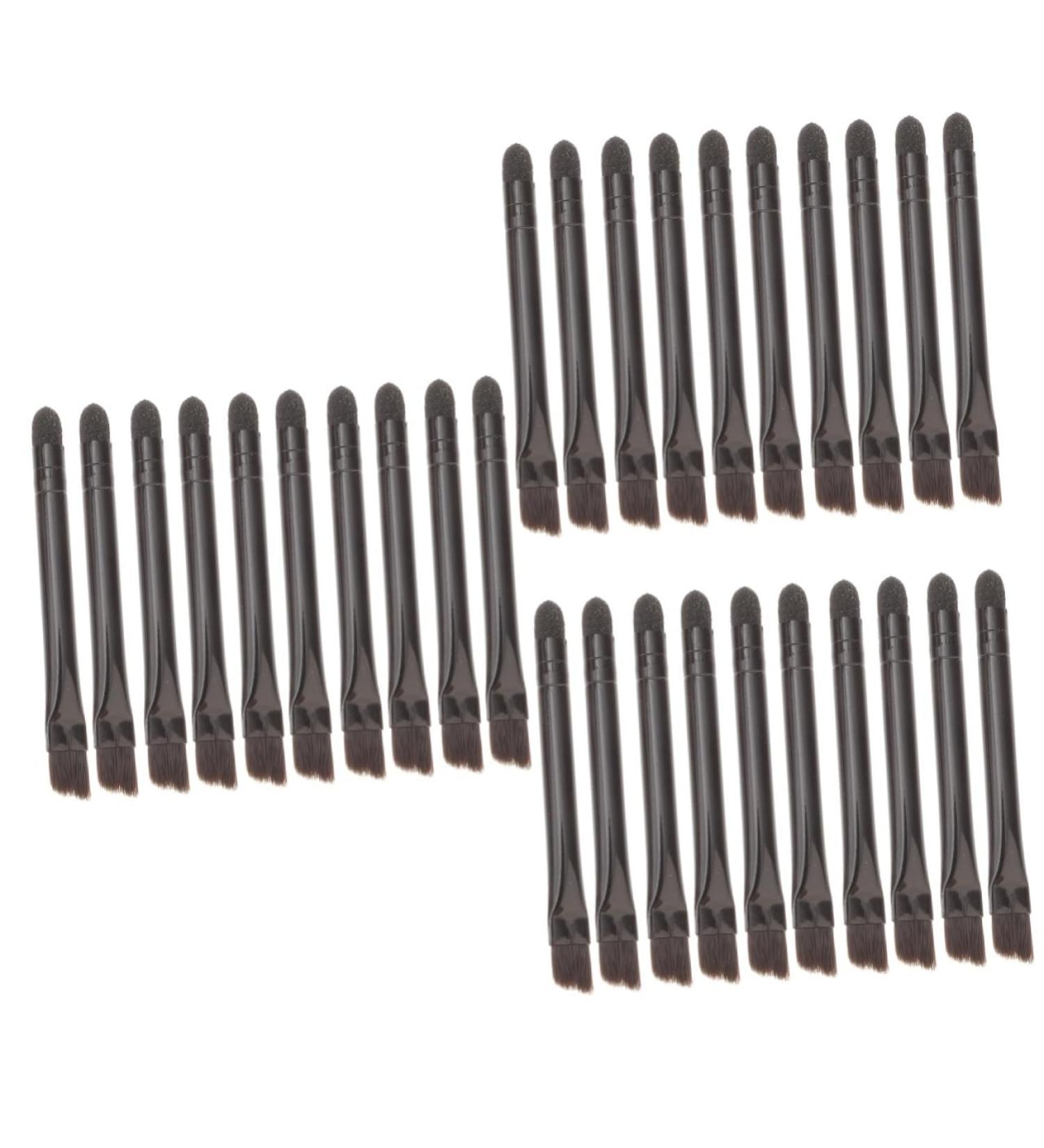 DRESSOOS 30 Pcs Eye Shadow Brush Women Eyeshadow Brush Blush Makeup Brush Makeup Eyeshadow Sponge Black Nylon - Buy Online on GoSupps.com