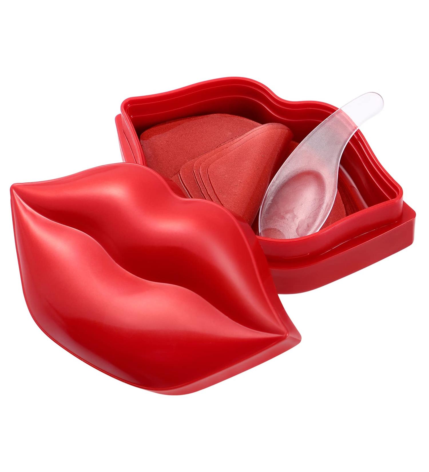 EXCEART 20pcs Cherry Lip Mask - Hydrating Lip Gel Pads for Women | Moisture & Nutrition Essence for Soft Beautiful Lips - Buy Online on GoSupps.com