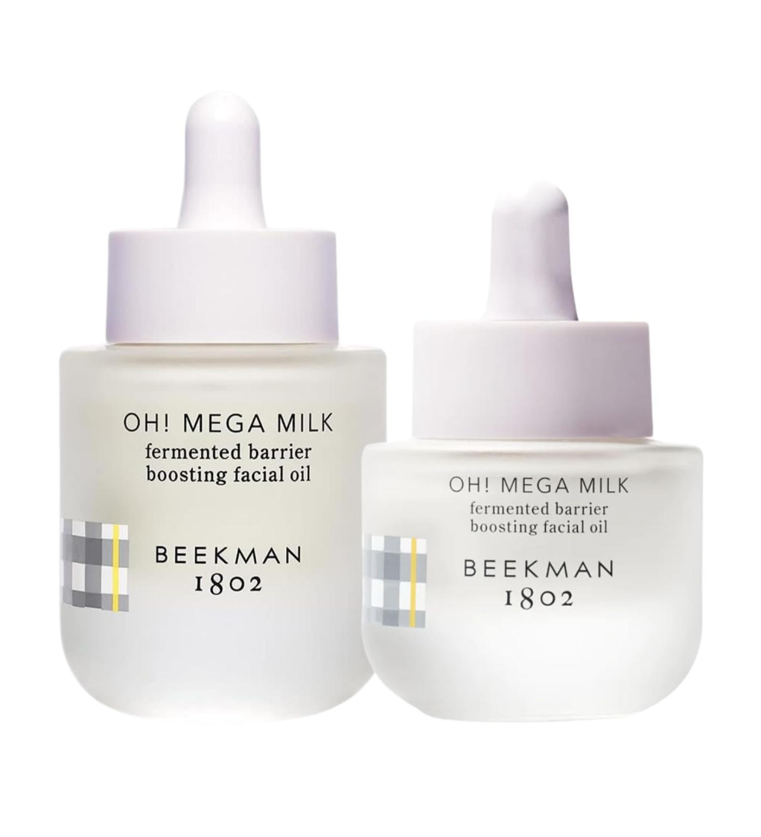 Beekman 1802 Oh! Mega Milky Oil Facial Oil Includes 1 fl oz & 0.5 fl oz Bottles Niacinamide & Vitamin C for Radiance & Barrier Support Fragrance Free Cruelty Free Packaging May Vary - Buy Online on GoSupps.com